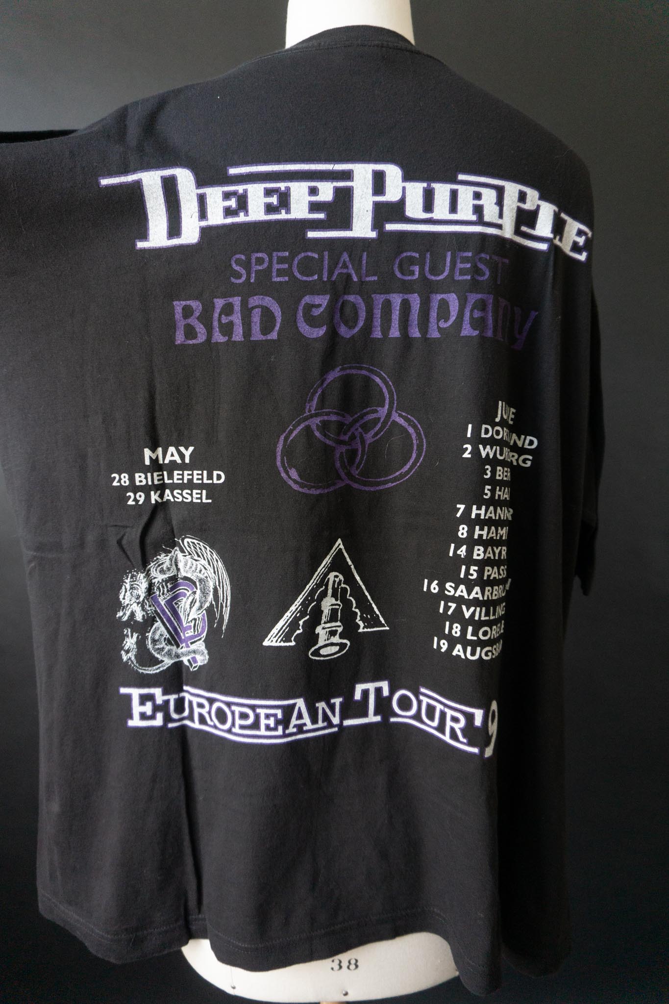 Vintage Bandshirt 1994 Deep Purple, Tourshirt, XL