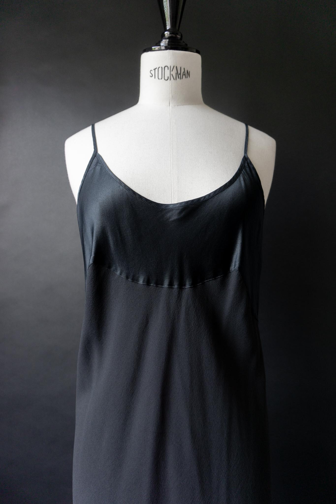 Vintage Slipdress Seide, S–M