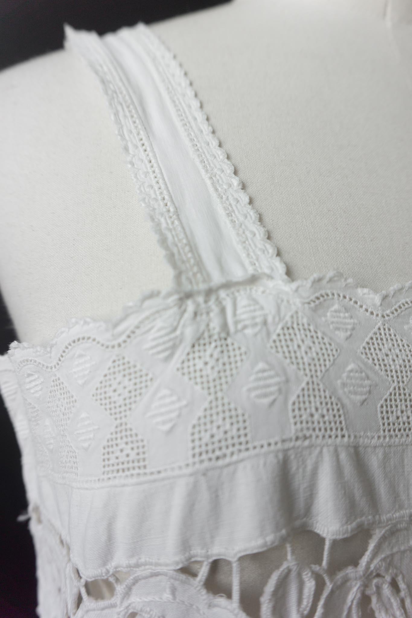 Summer Dress White Antique