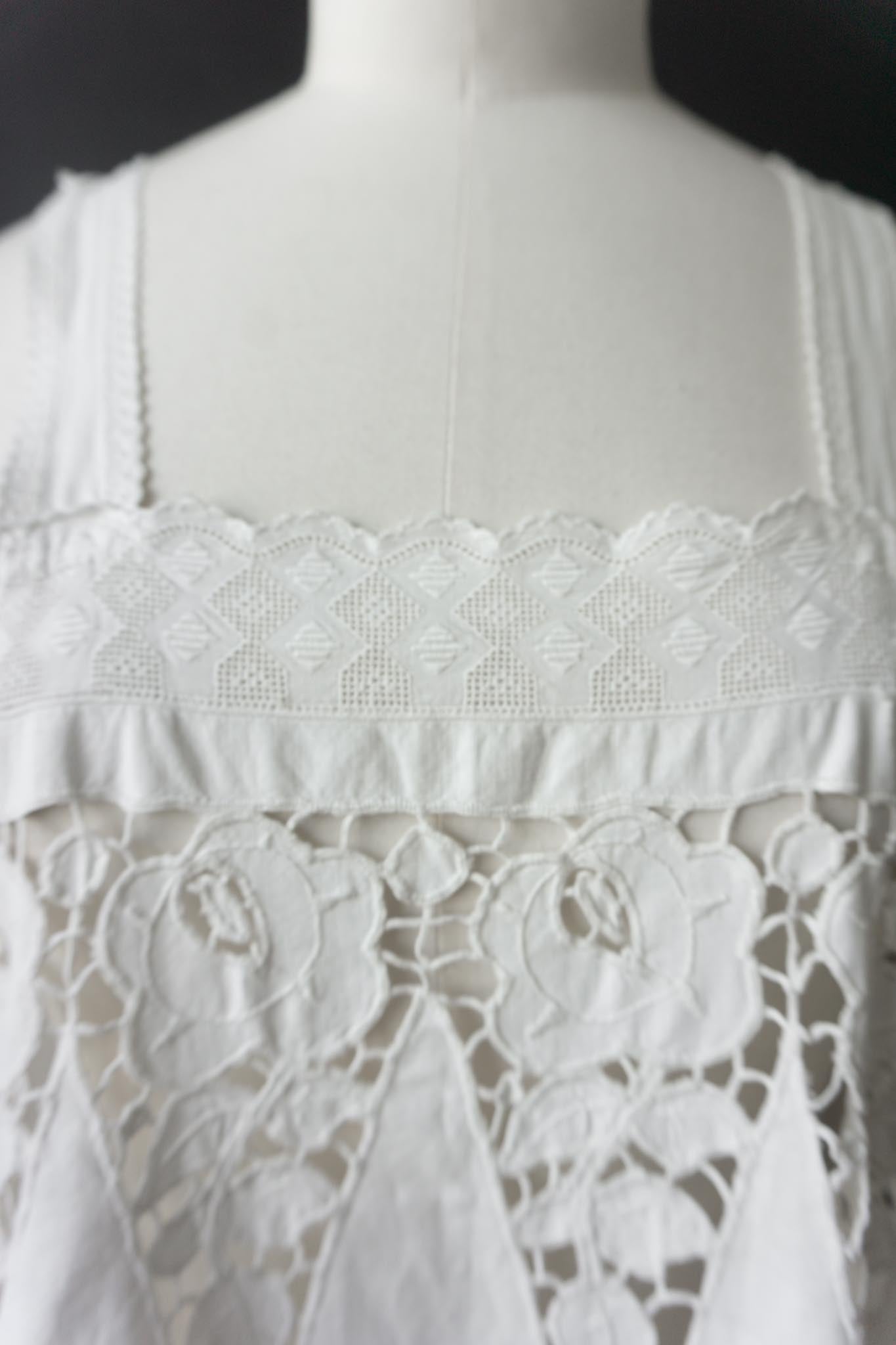 Summer Dress White Antique
