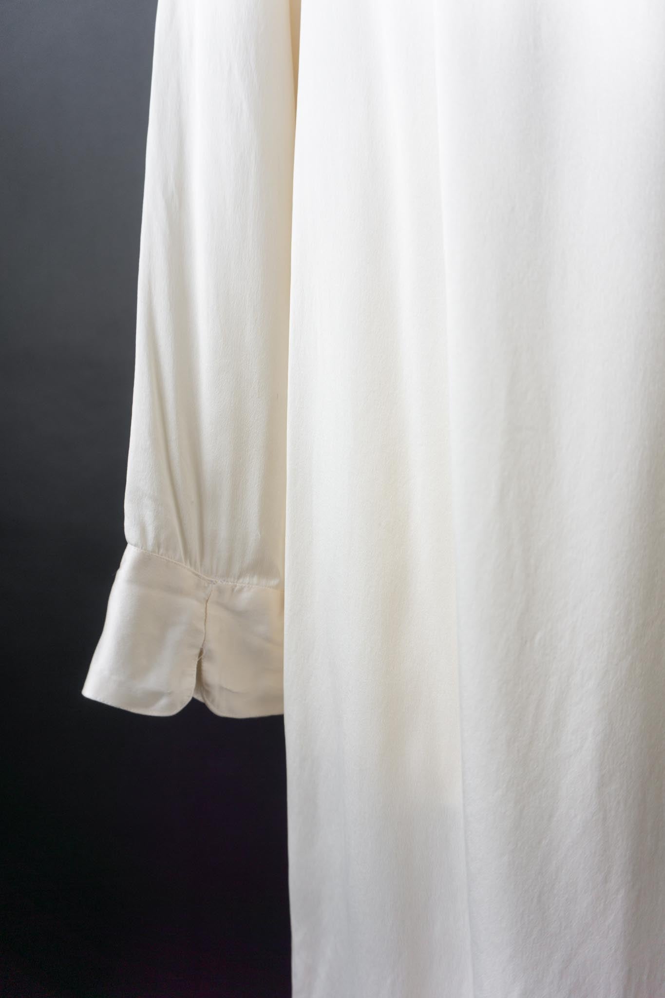 Vintage Kimono, Seide, Creme, M–L