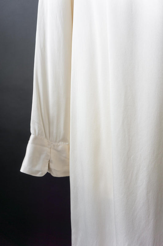 Vintage Kimono, Seide, Creme, M–L