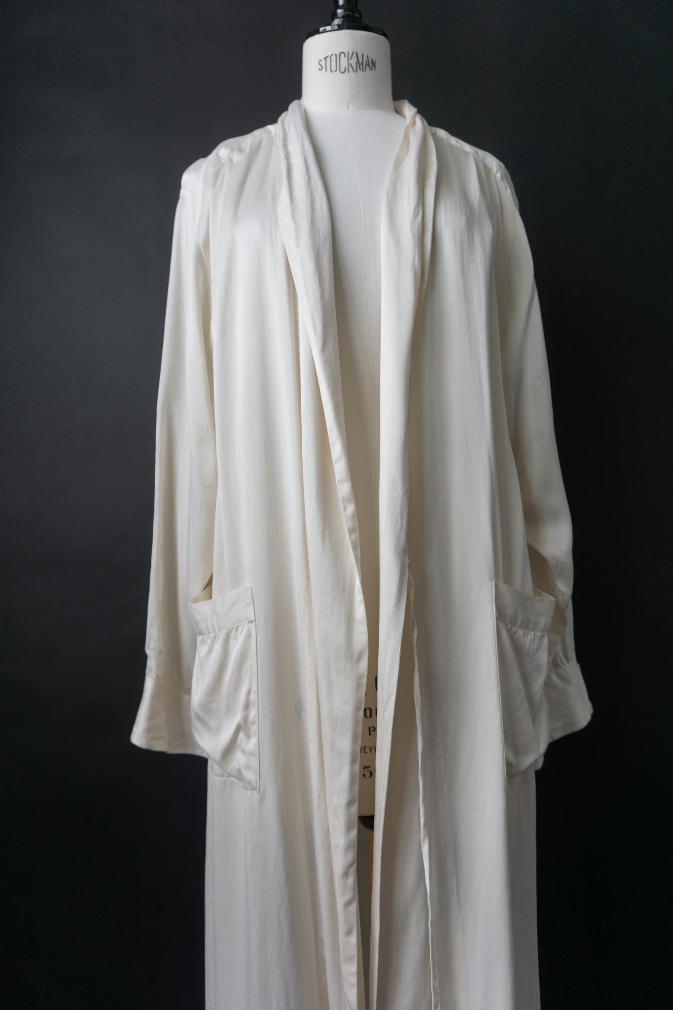 Vintage Kimono, Seide, Creme, M–L
