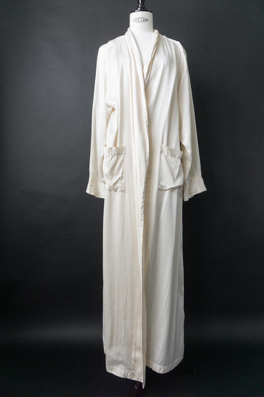 Vintage Kimono, Seide, Creme, M–L