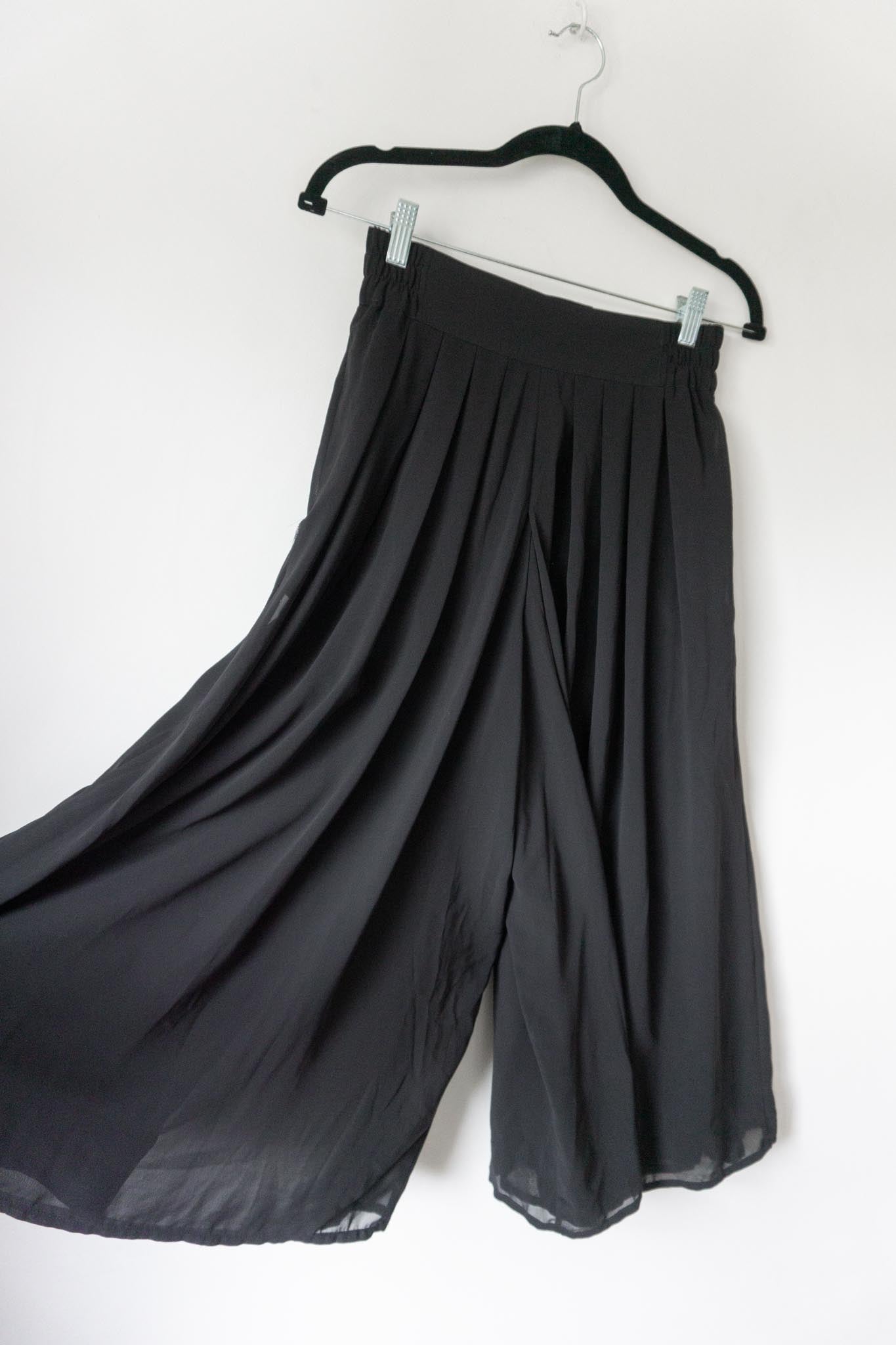 Vintage 80s wide leg Culotte, Hosenrock, S-M theplaincircle vintage