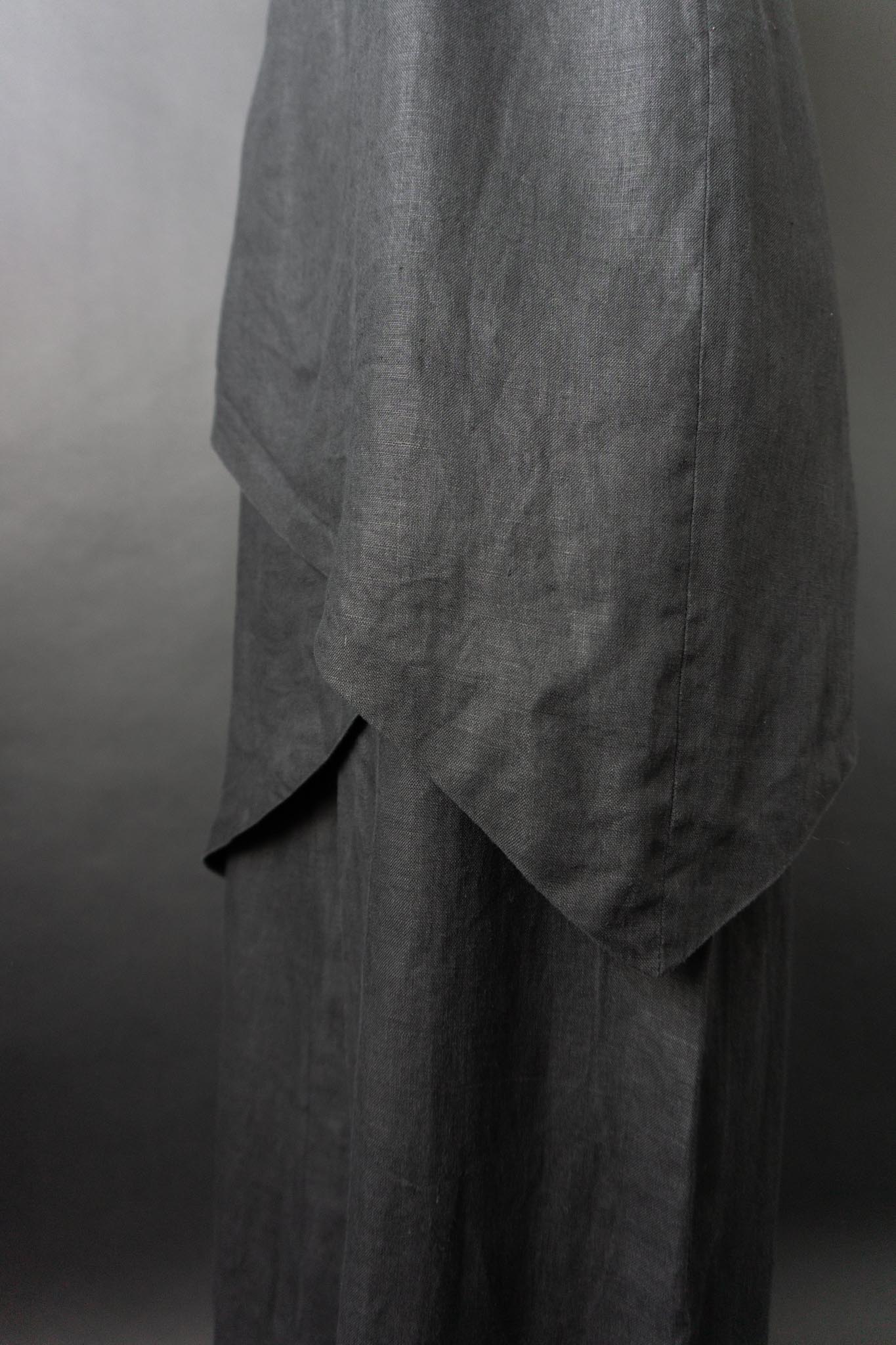 Vintage Blacky Dress Leinenkleid, S–M
