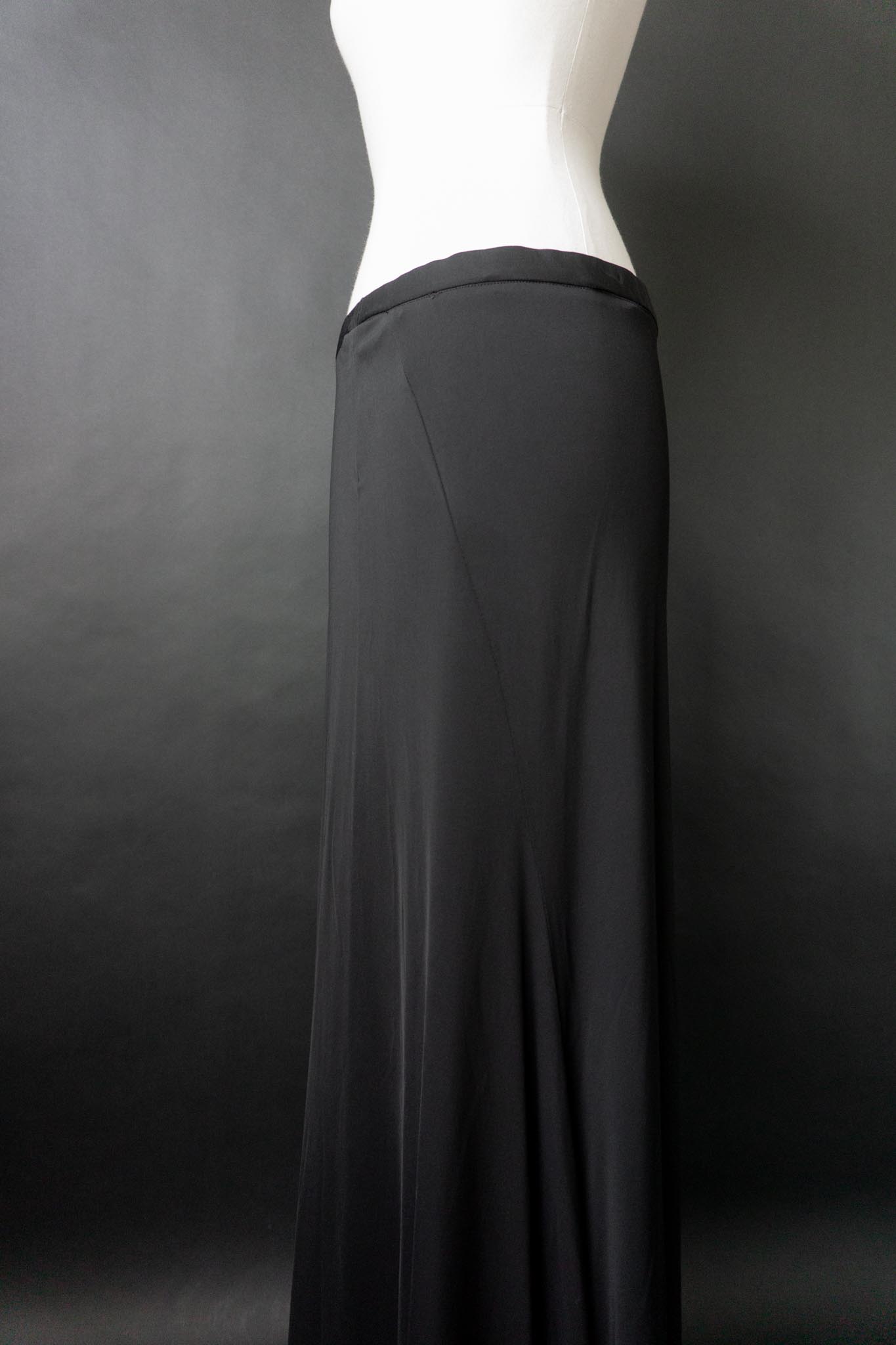 Vintage Marimekko Maxirock Schwarz, M–XL
