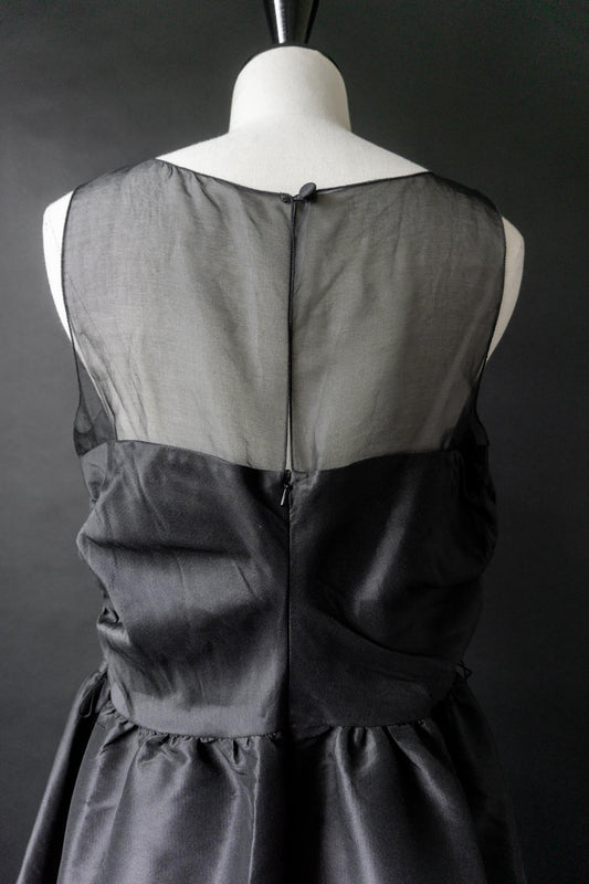 Vintage Karl Lagerfeld Kleid, Seide, M–L