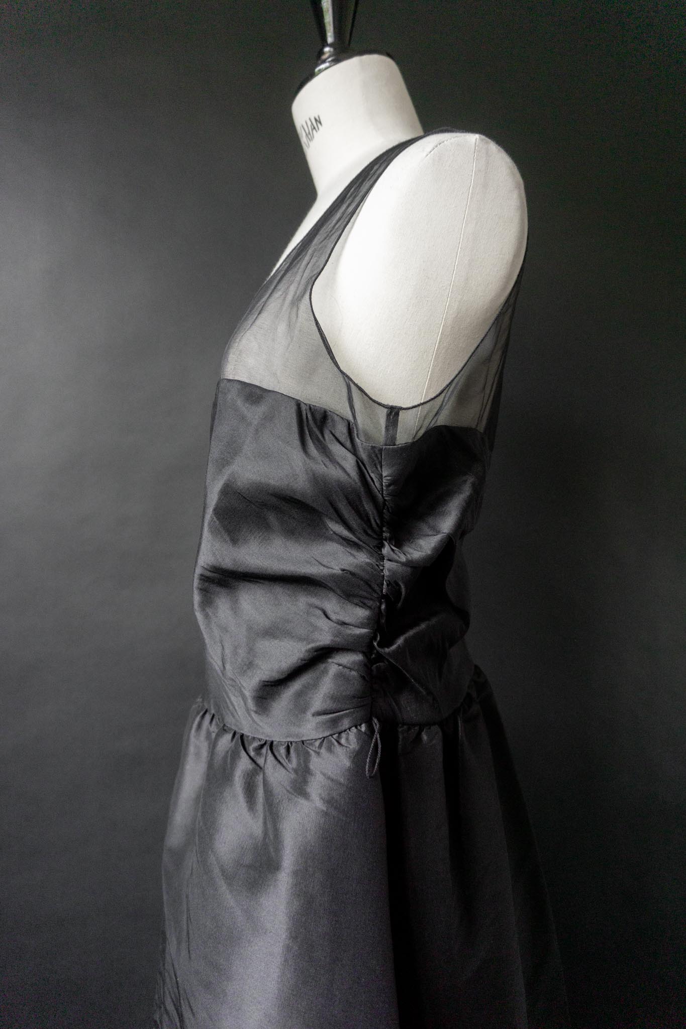 Vintage Karl Lagerfeld Kleid, Seide, M–L