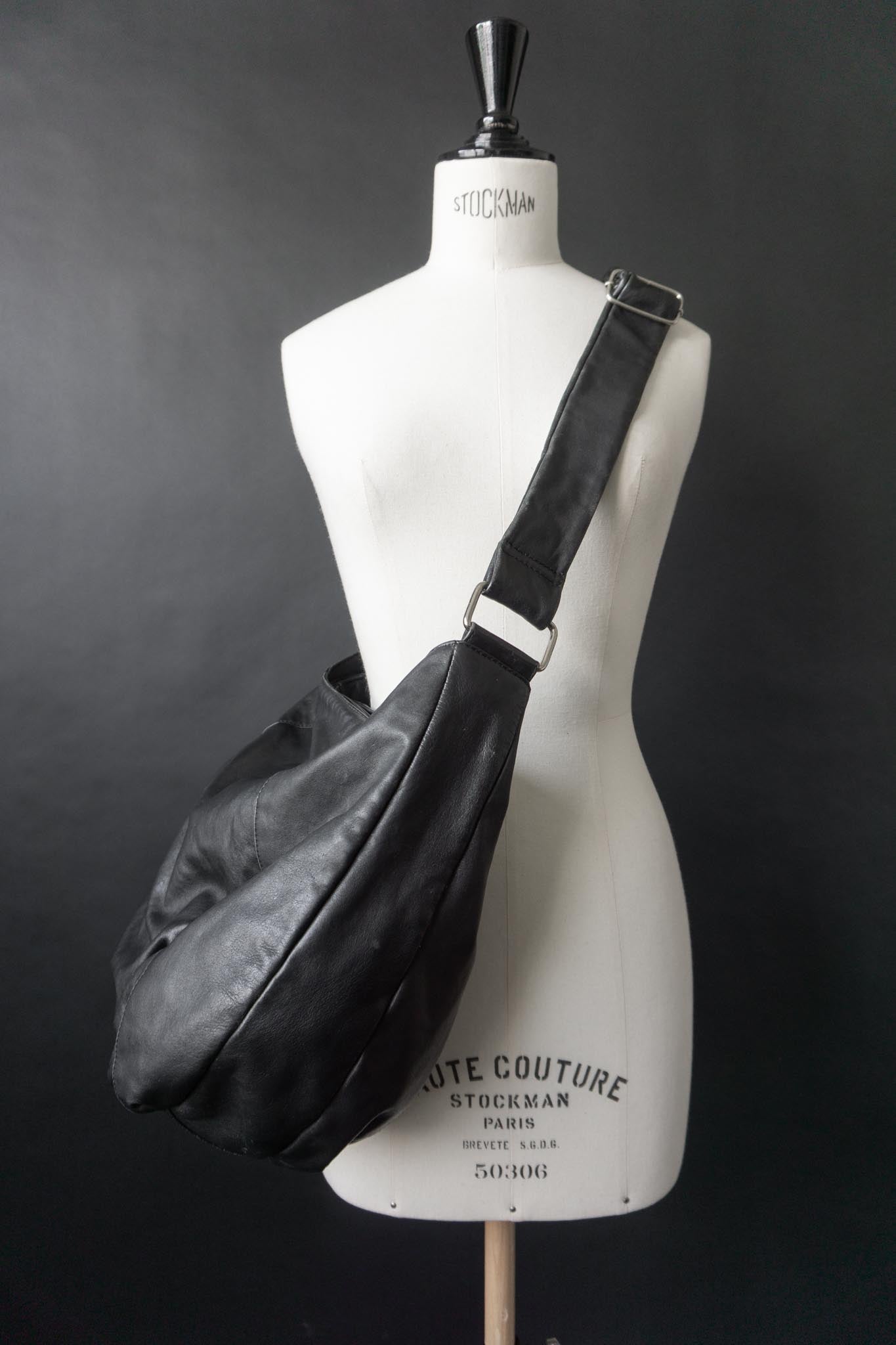Vintage 90s Hobo Bag, Echtleder