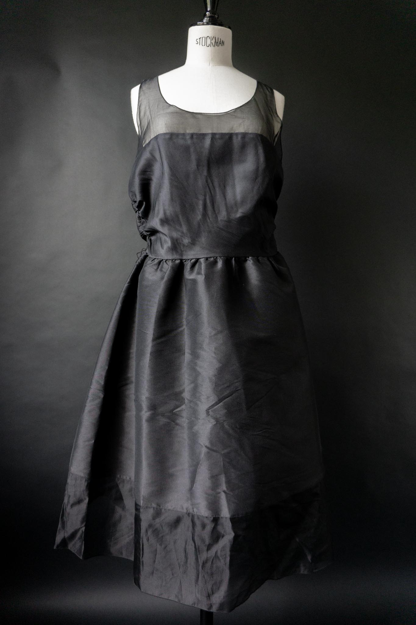 Vintage Karl Lagerfeld Kleid, Seide, M–L