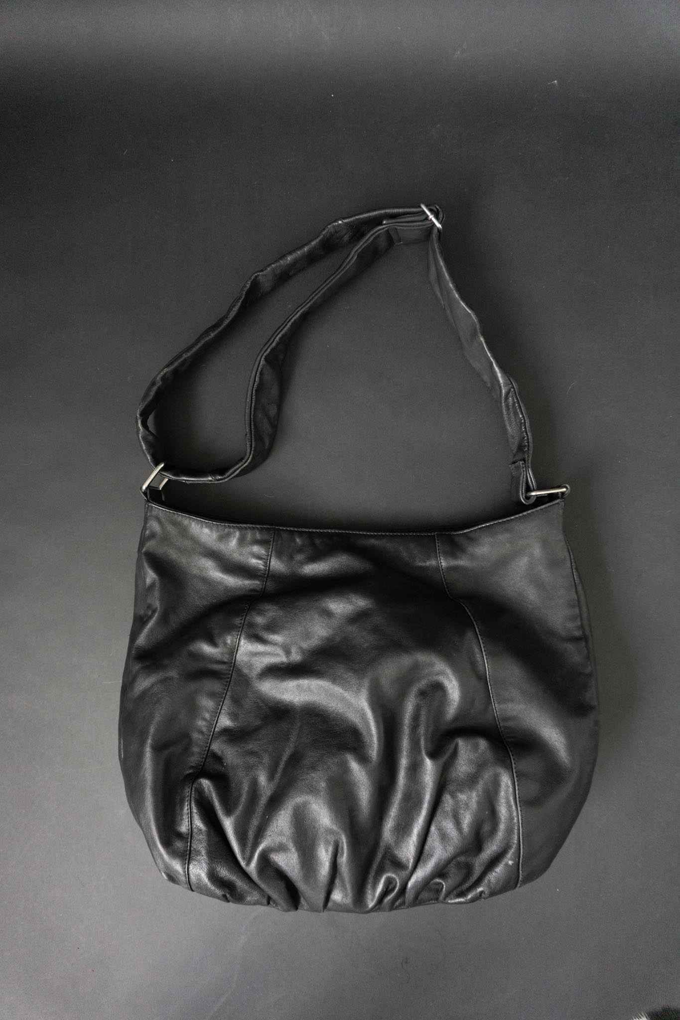 Vintage 90s Hobo Bag, Echtleder