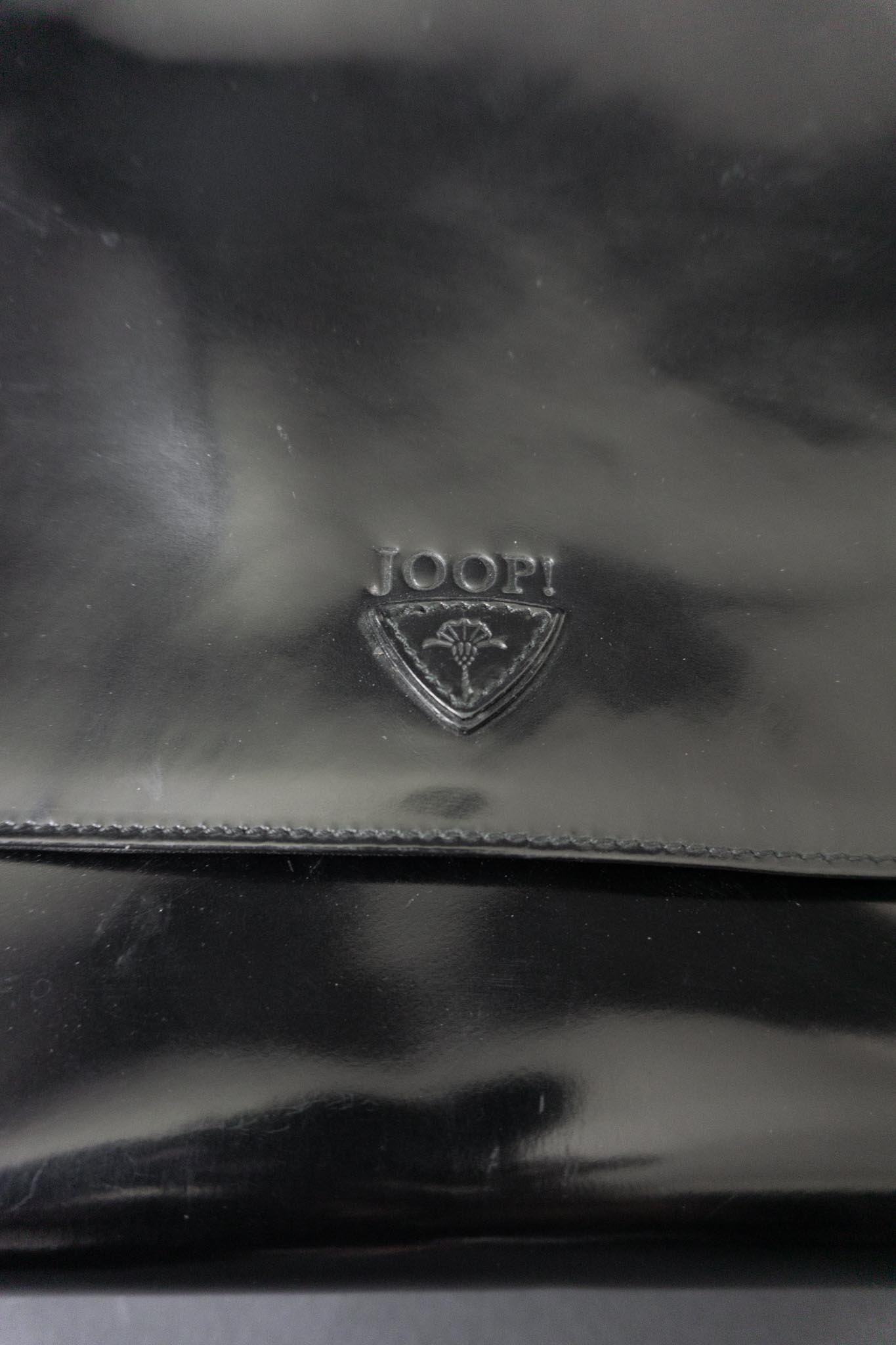 Vintage 90s Joop Handtasche, Echtleder, Goth