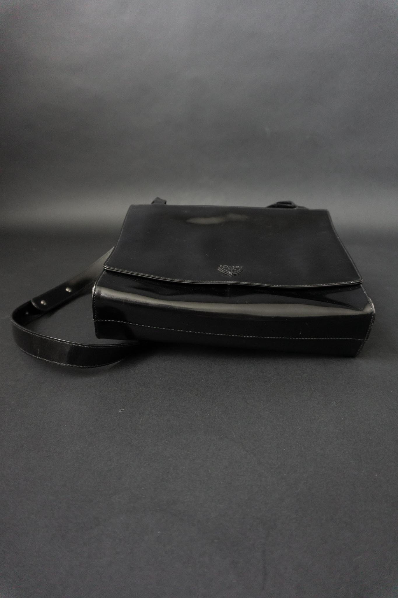 Vintage 90s Joop Handtasche, Echtleder, Goth