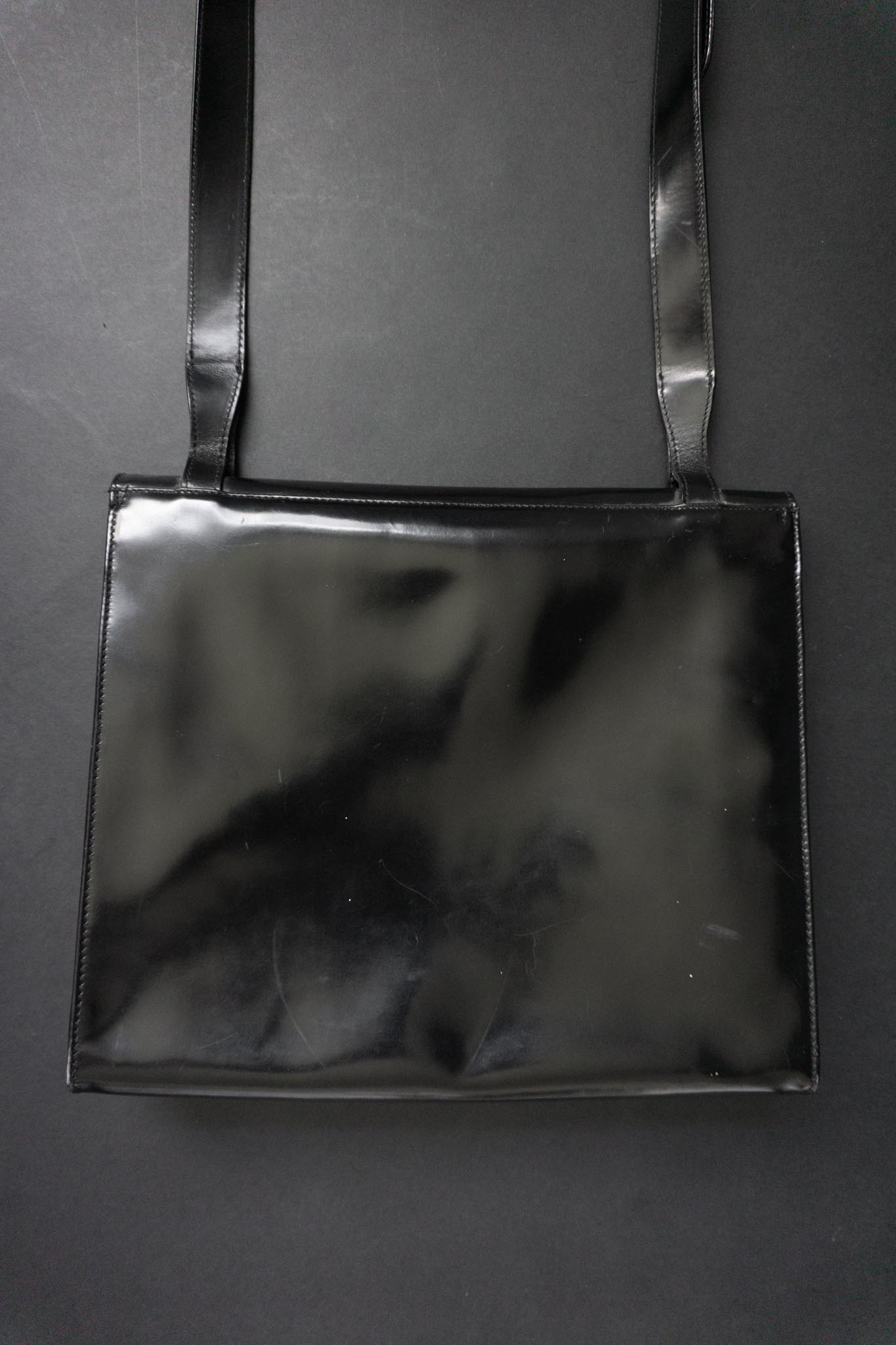 Vintage 90s Joop Handtasche, Echtleder, Goth