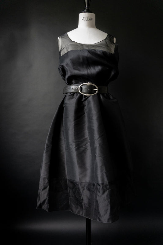 Vintage Karl Lagerfeld Kleid, Seide, M–L