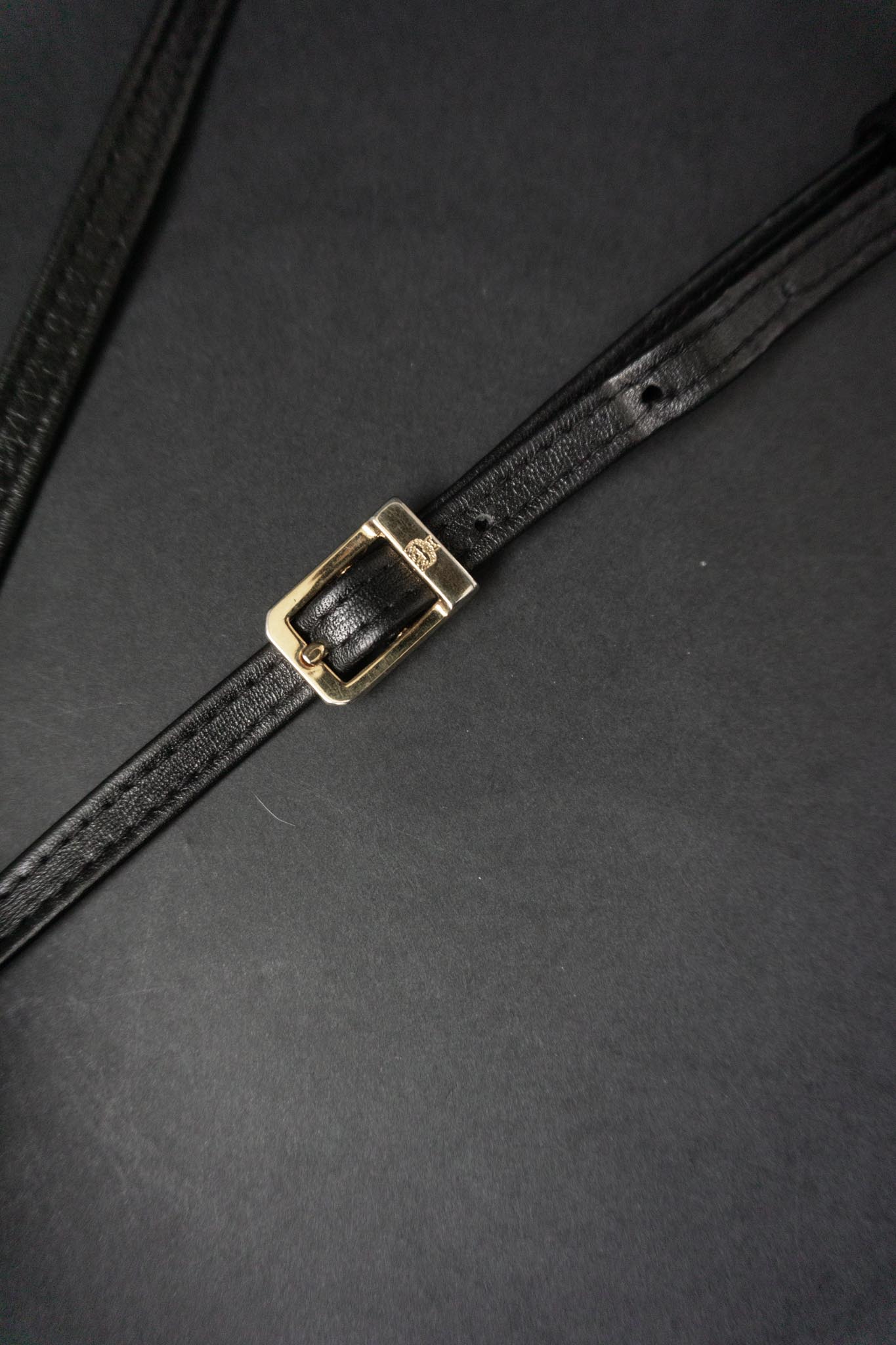 Vintage 80s MCM Crossbody Tasche Schwarz