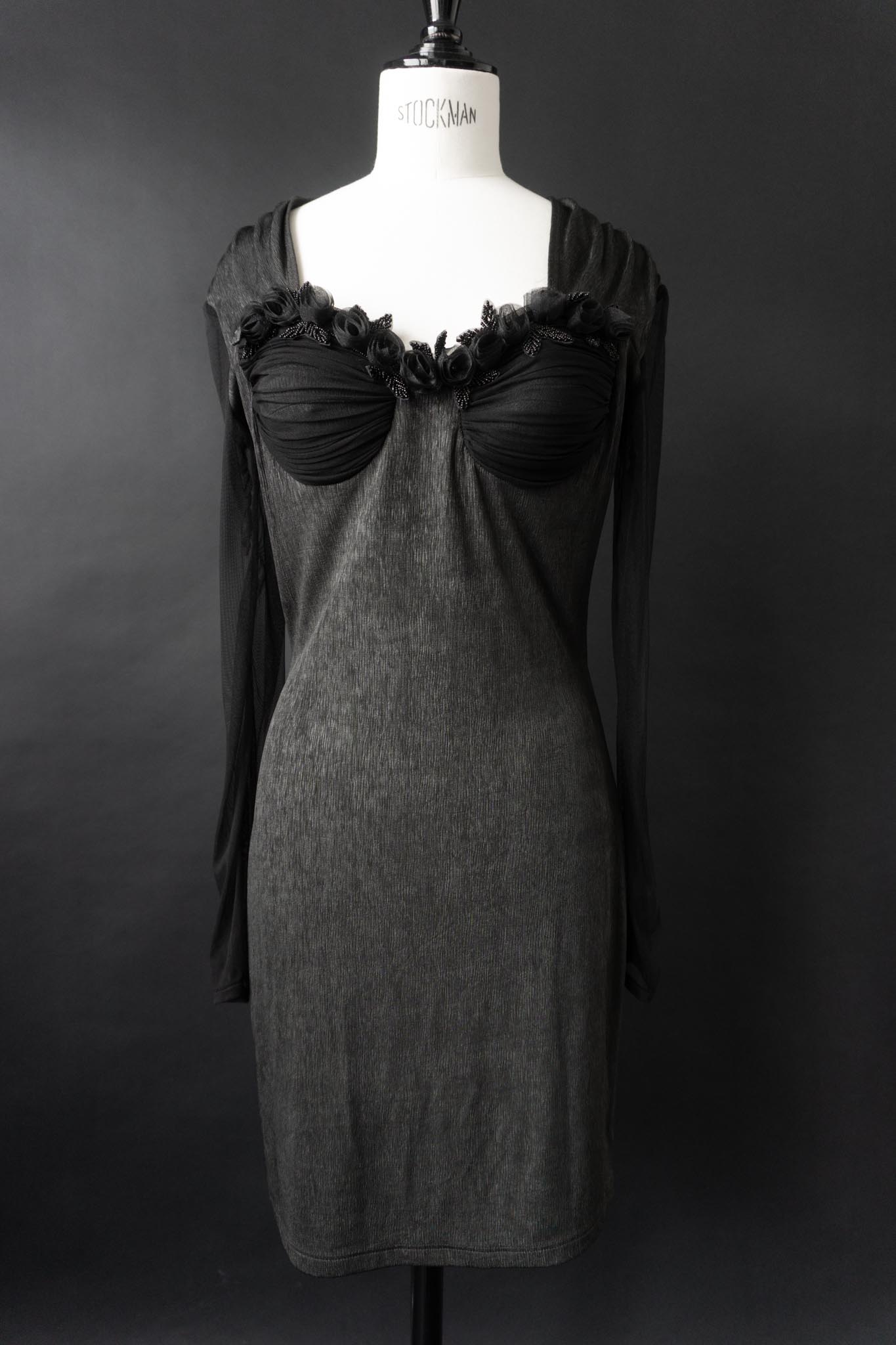 Gothic Kleid Bustier, M–L