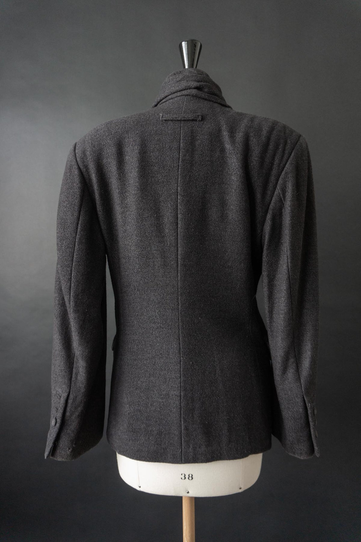 Vintage 80s Jean Paul Gaultier Blazer, Schurwolle mit Schalkragen, S–M