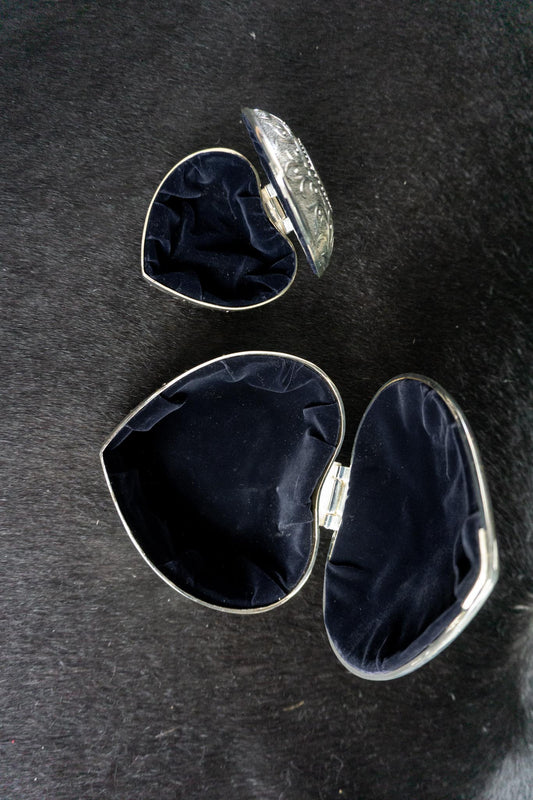 Vintage Schmuckschatullen Set, Heart Shaped Box
