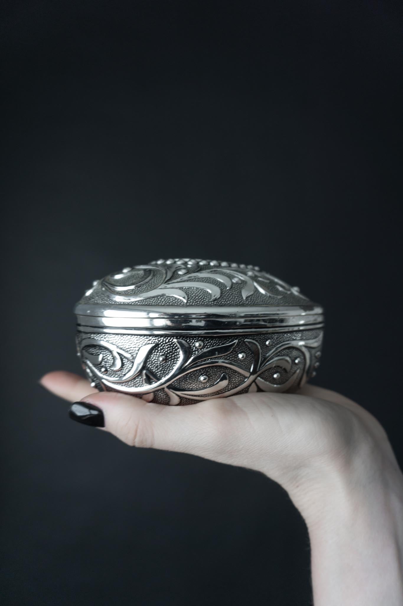 Vintage Schmuckschatullen Set, Heart Shaped Box