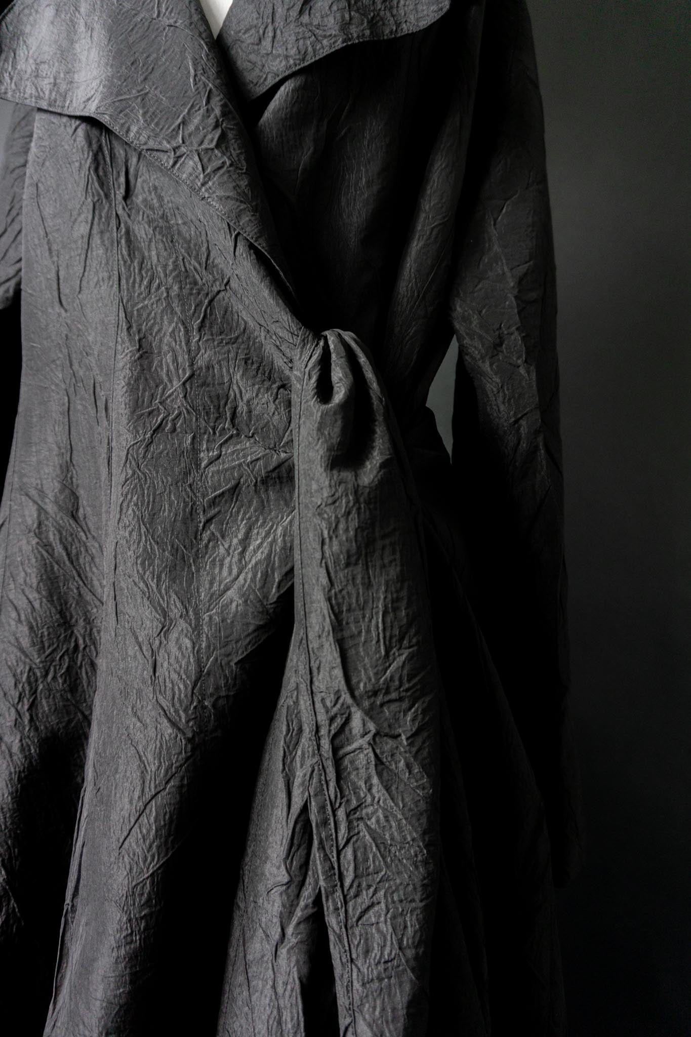 Vintage Goth Mantel, Crinkle, Avantgarde, M–XXL