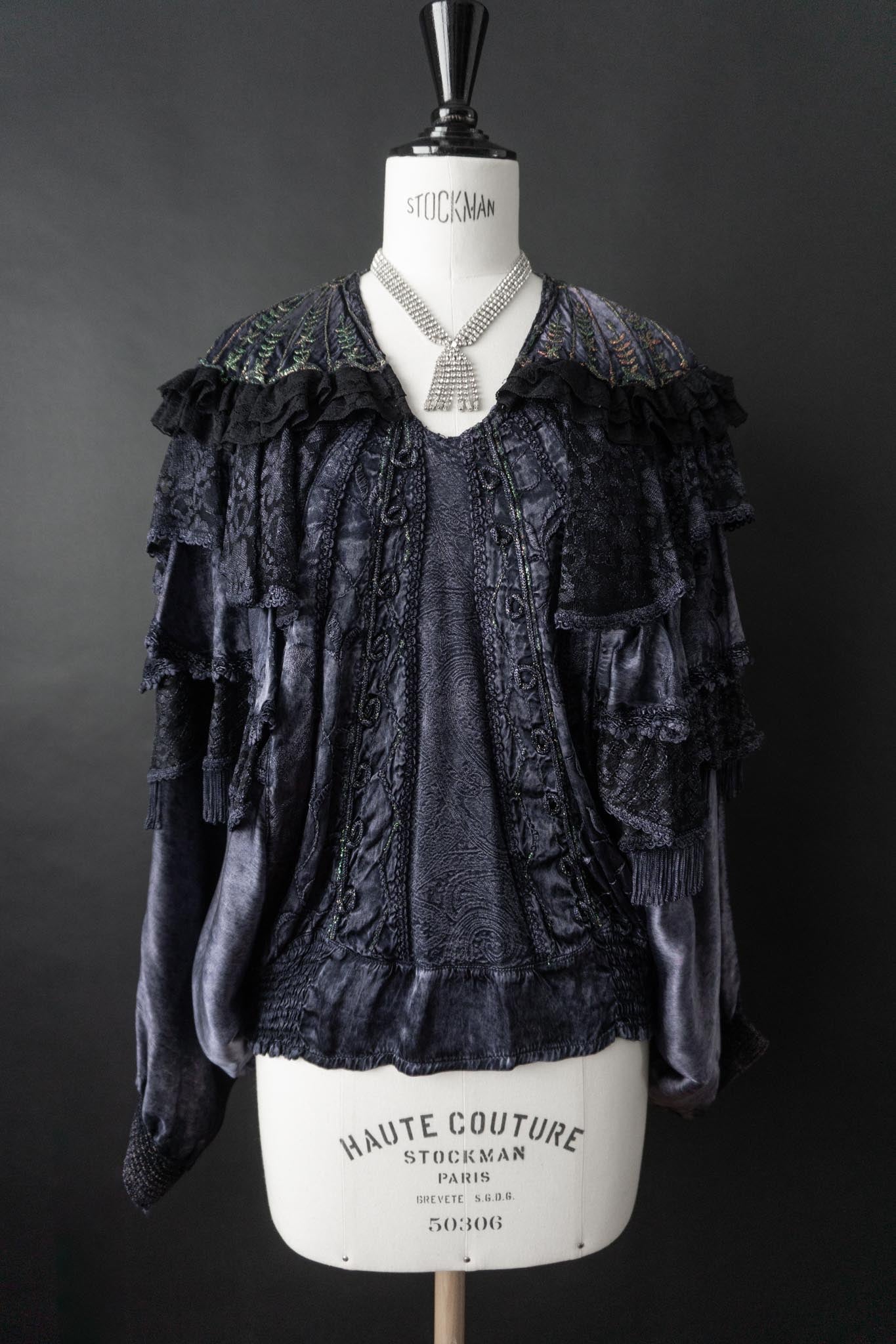 Vintage 80s Strasskette mit Fransen
