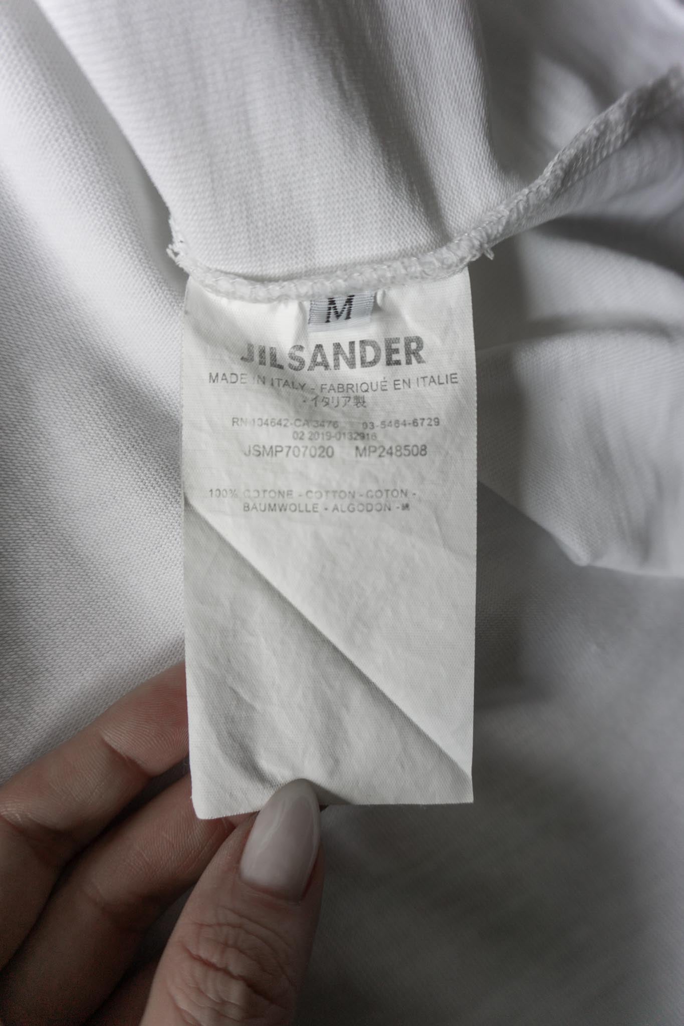 Jil Sander Logo T-Shirt aus Baumwolle – Oversized Fit, S–L