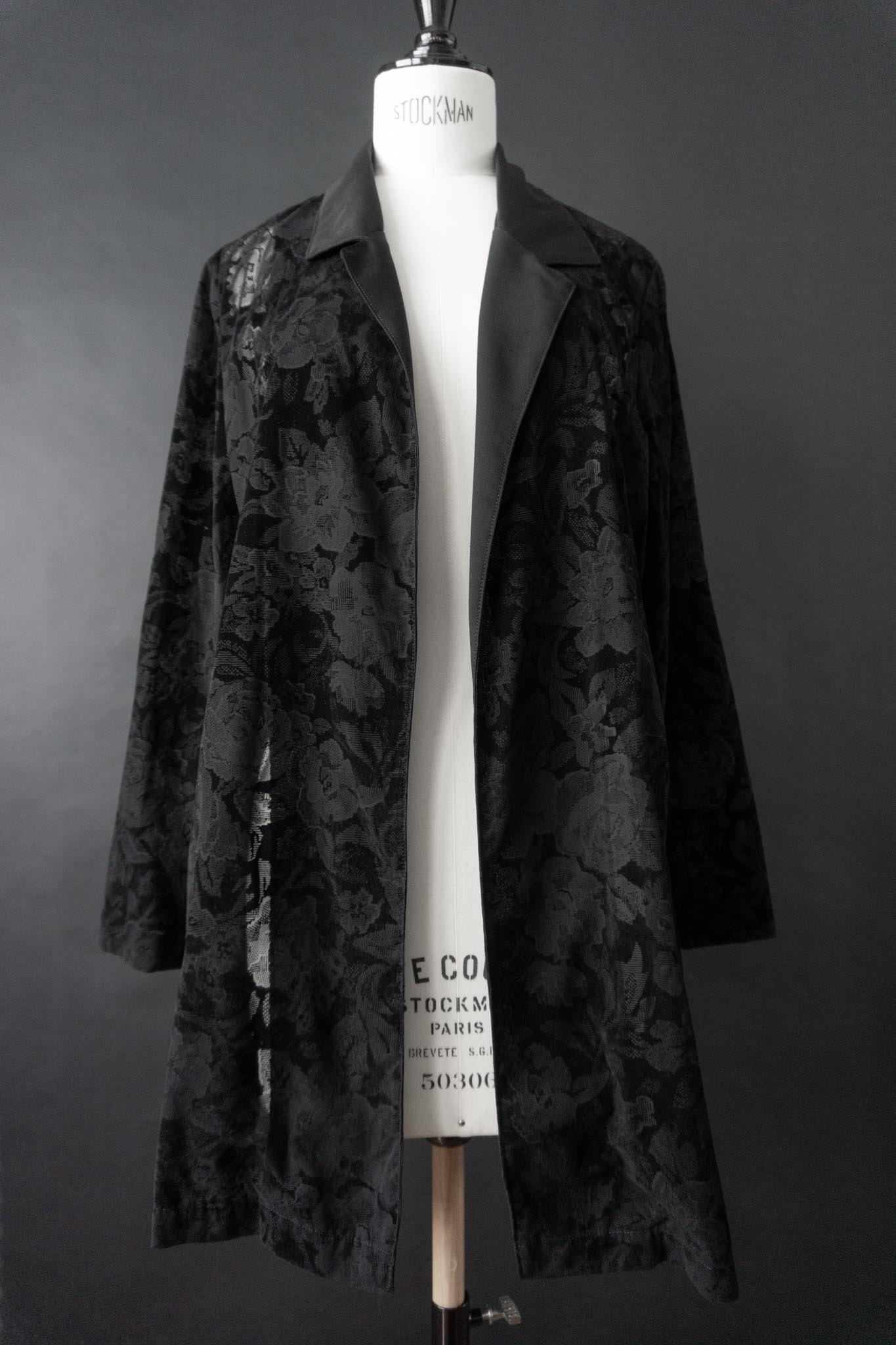 Vintage 90s Gothic Bluse Rosen, M–L