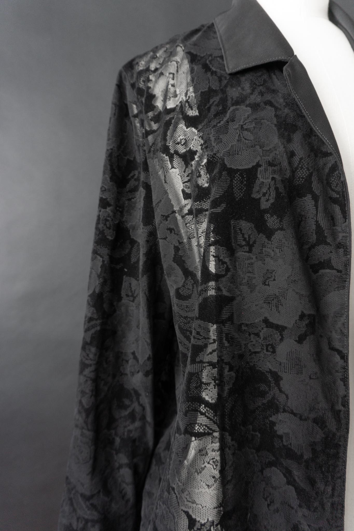 Vintage 90s Gothic Bluse Rosen, M–L