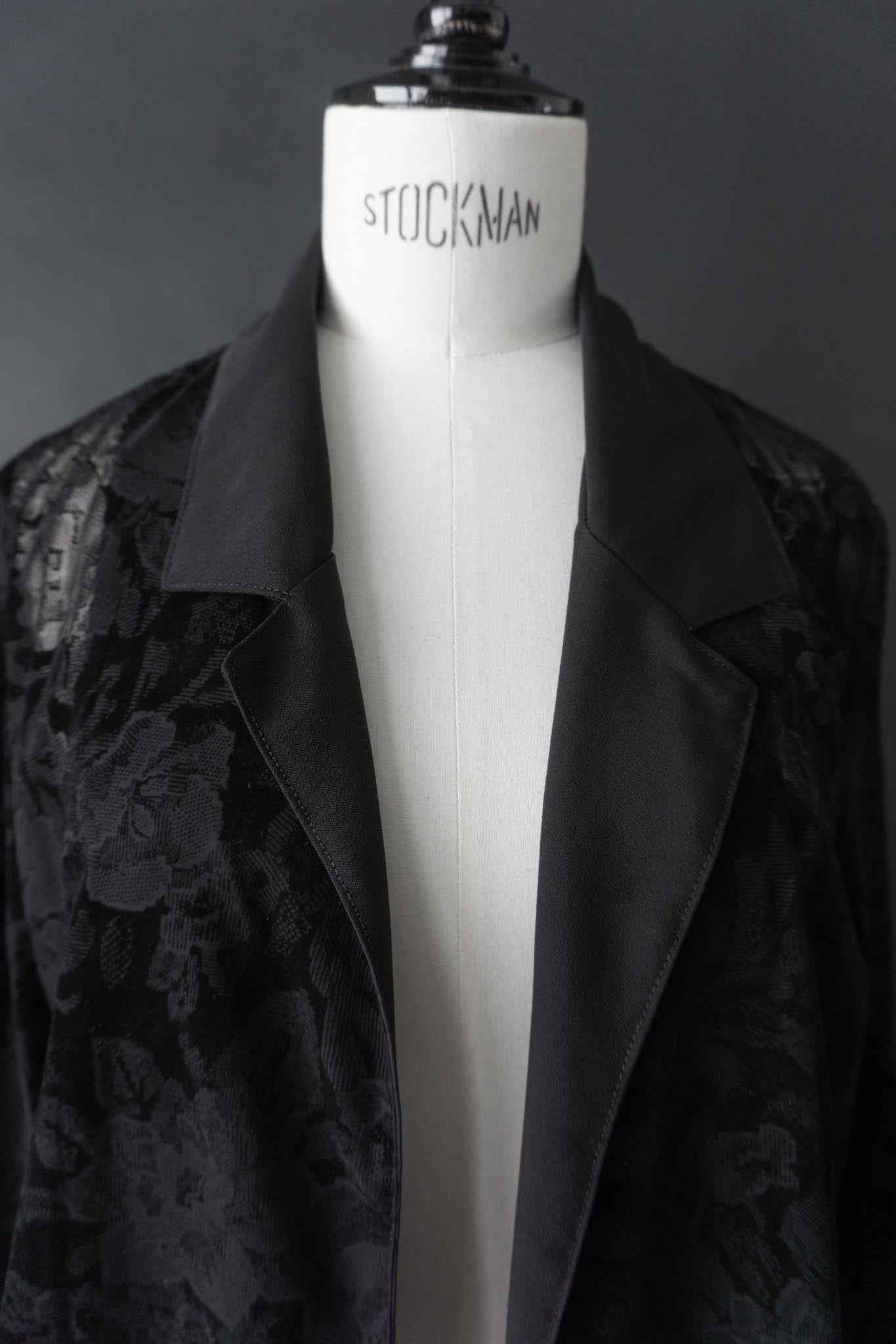 Vintage 90s Gothic Bluse Rosen, M–L