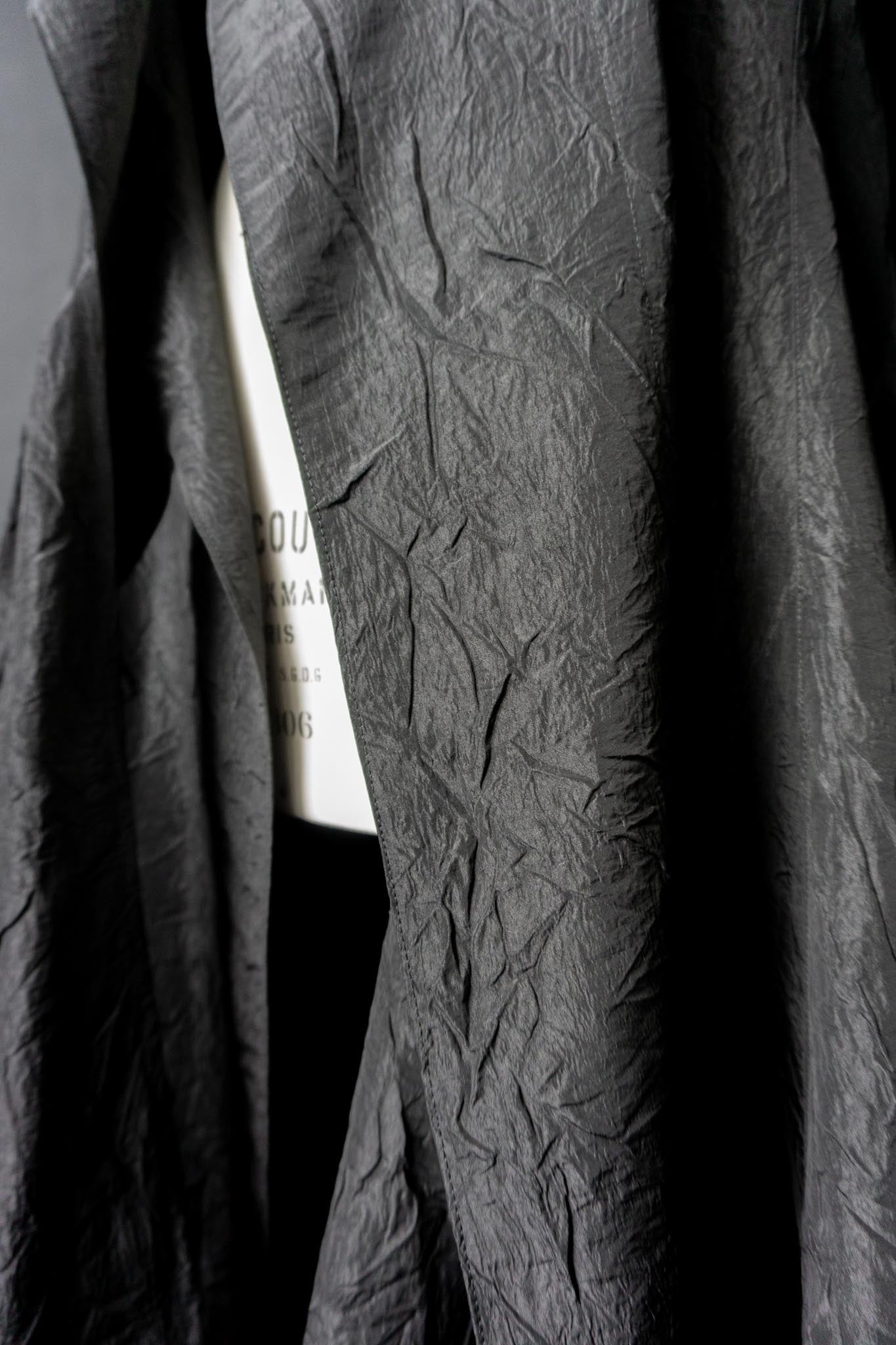 Vintage Goth Mantel, Crinkle, Avantgarde, M–XXL