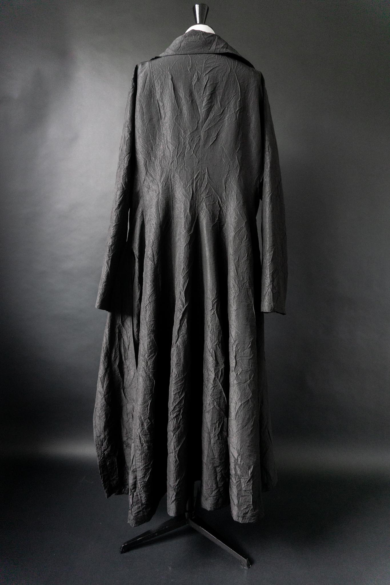 Vintage Goth Mantel, Crinkle, Avantgarde, M–XXL