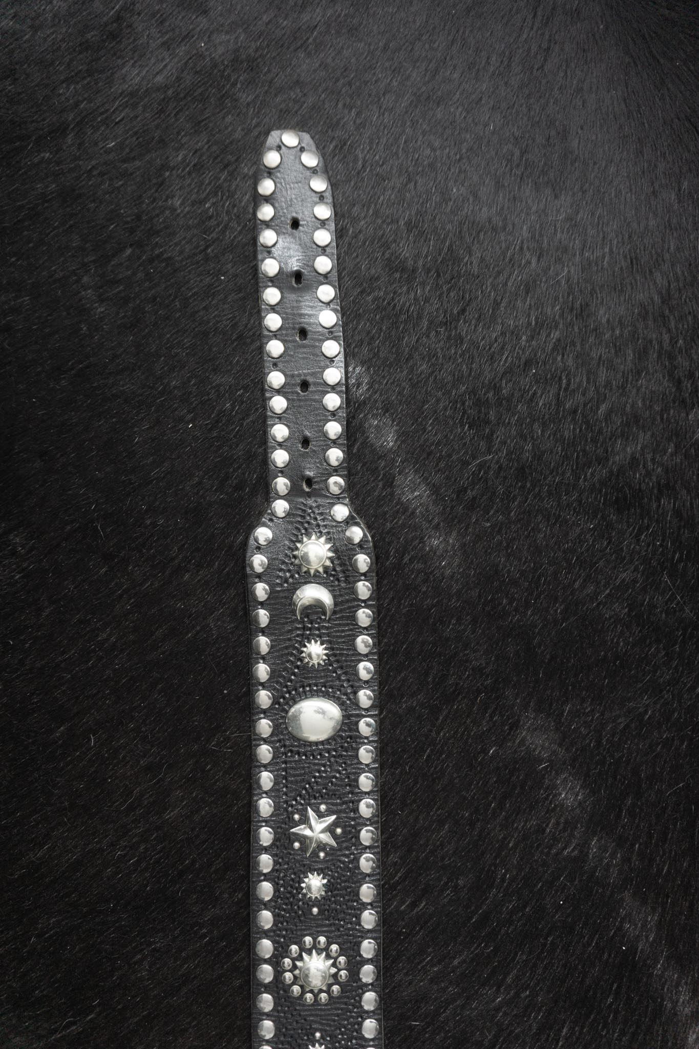 Vintage Nietengürtel 80s, Glamrock, S–L