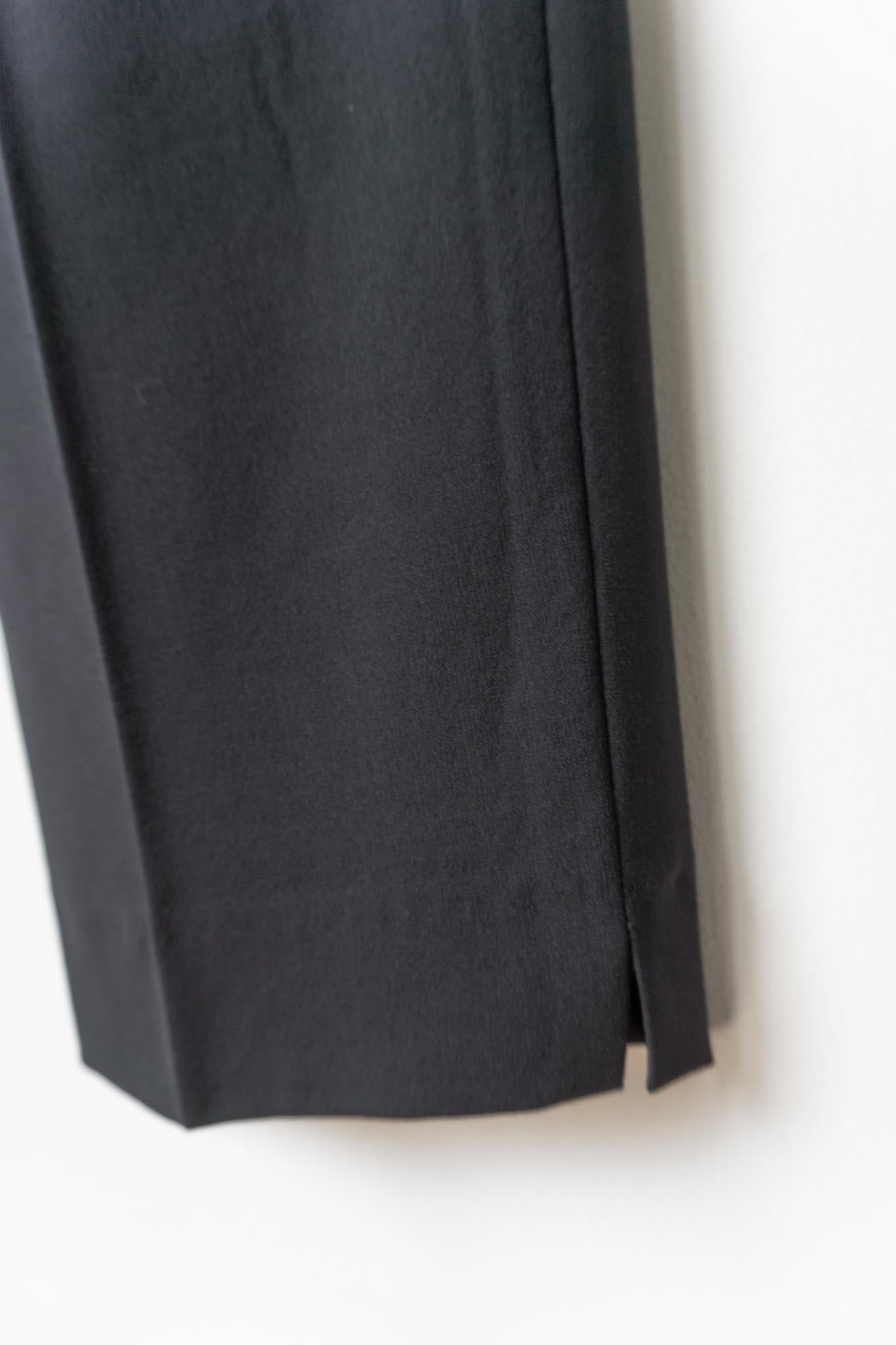 Vintage JIL SANDER 90s Midnight Black Trousers – Made in Italy, M theplaincircle vintage