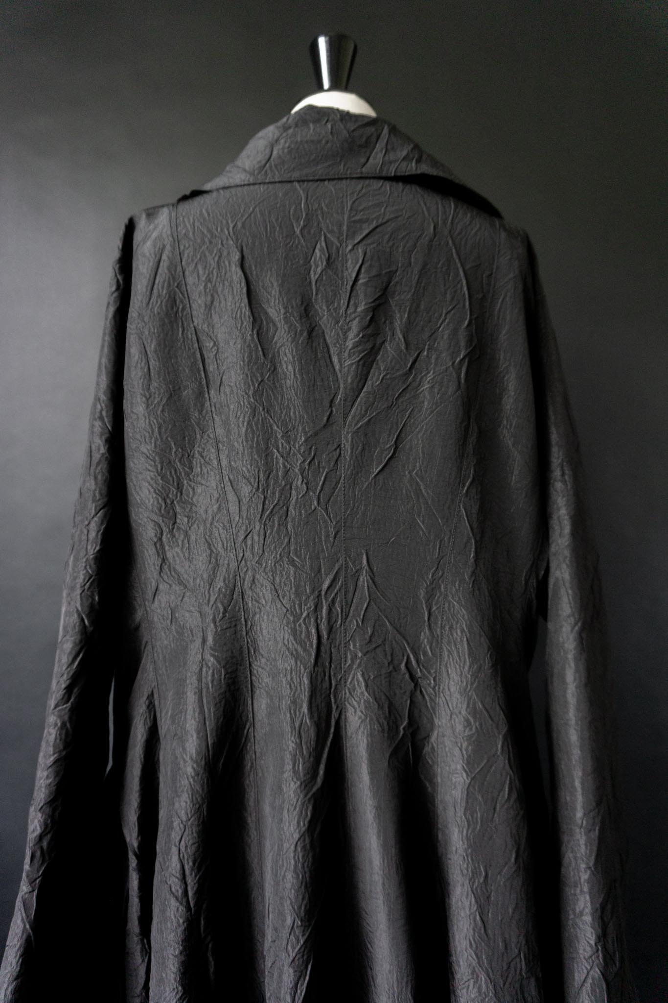 Vintage Goth Mantel, Crinkle, Avantgarde, M–XXL