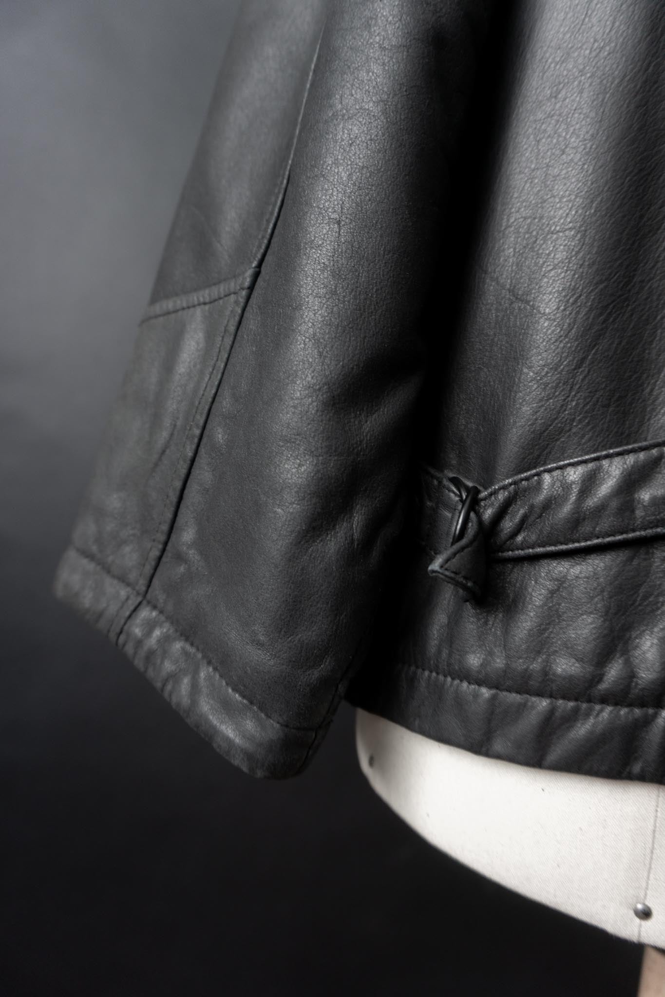 Vintage 90s Lederjacke mit Zipper, M–L
