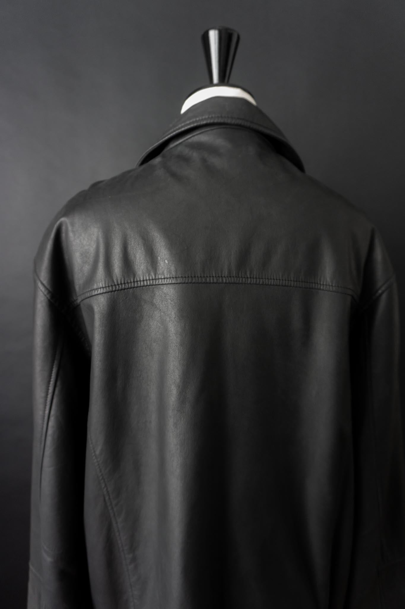 Vintage 90s Lederjacke mit Zipper, M–L