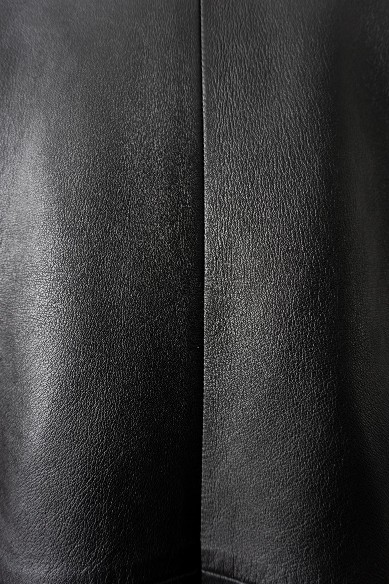 Vintage 90s Goth Ledermantel, S–M