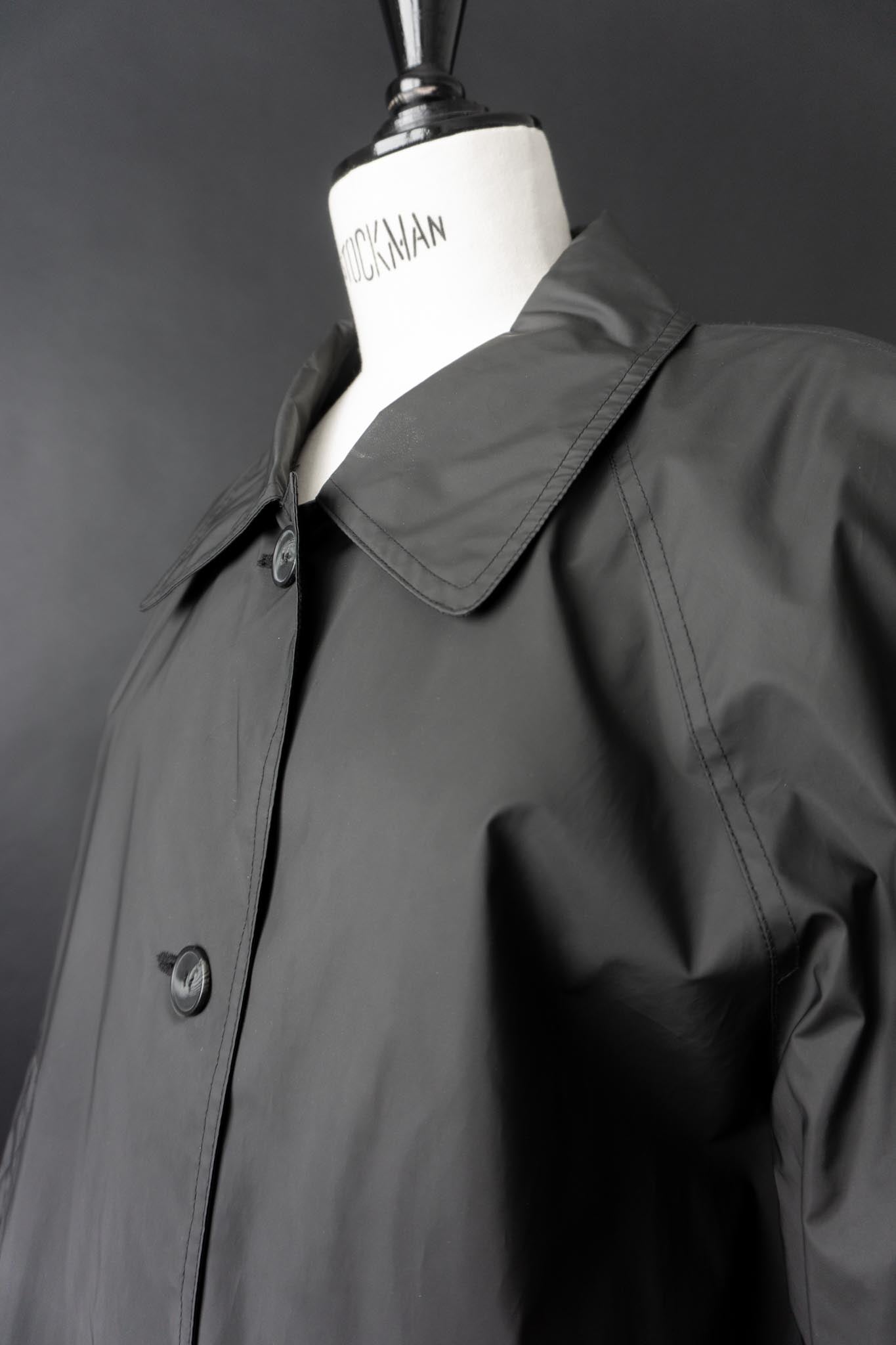 Vintage Regenmantel, Schwarz, Minimalistischer, M–L