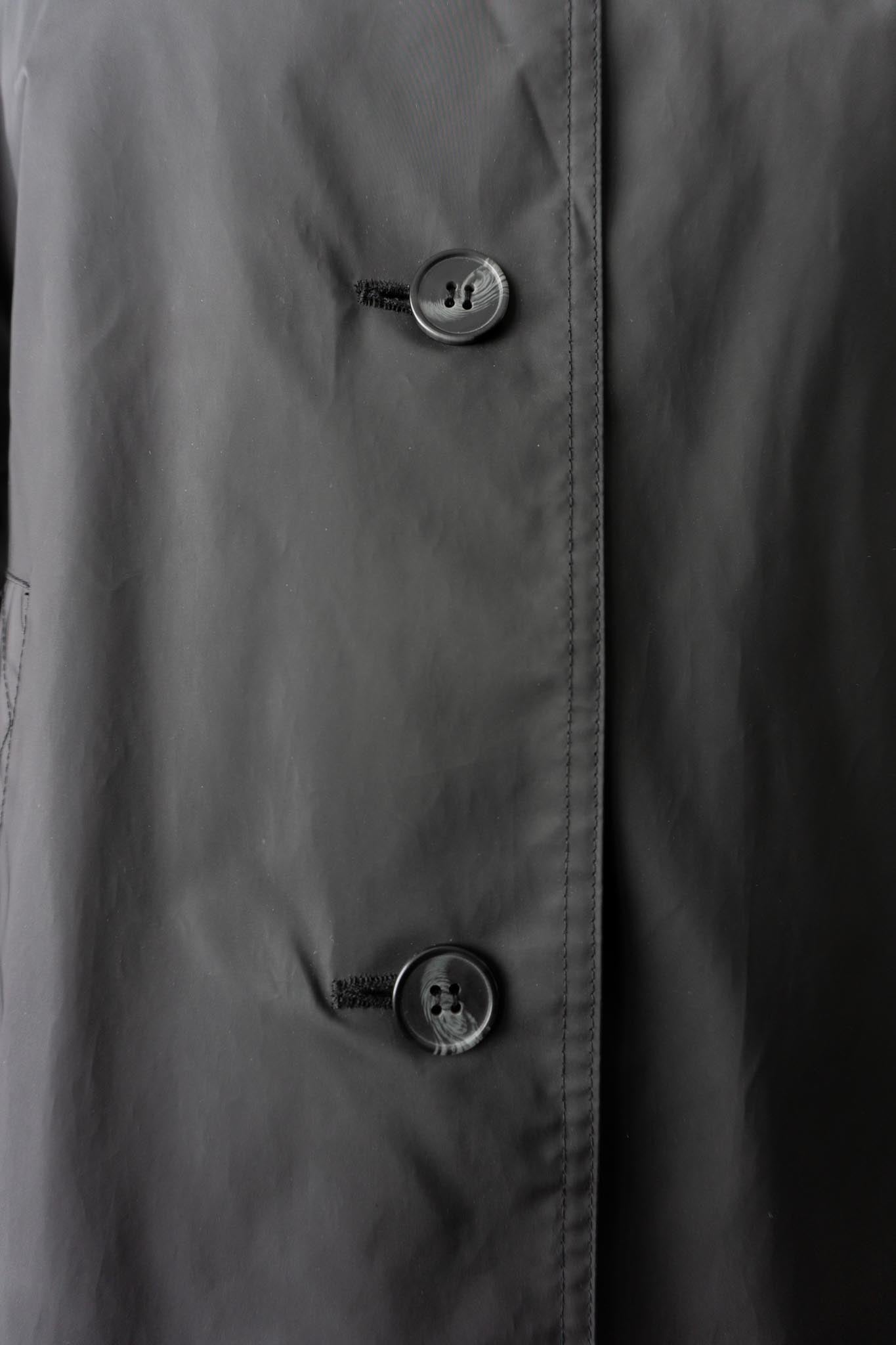 Vintage Regenmantel, Schwarz, Minimalistischer, M–L
