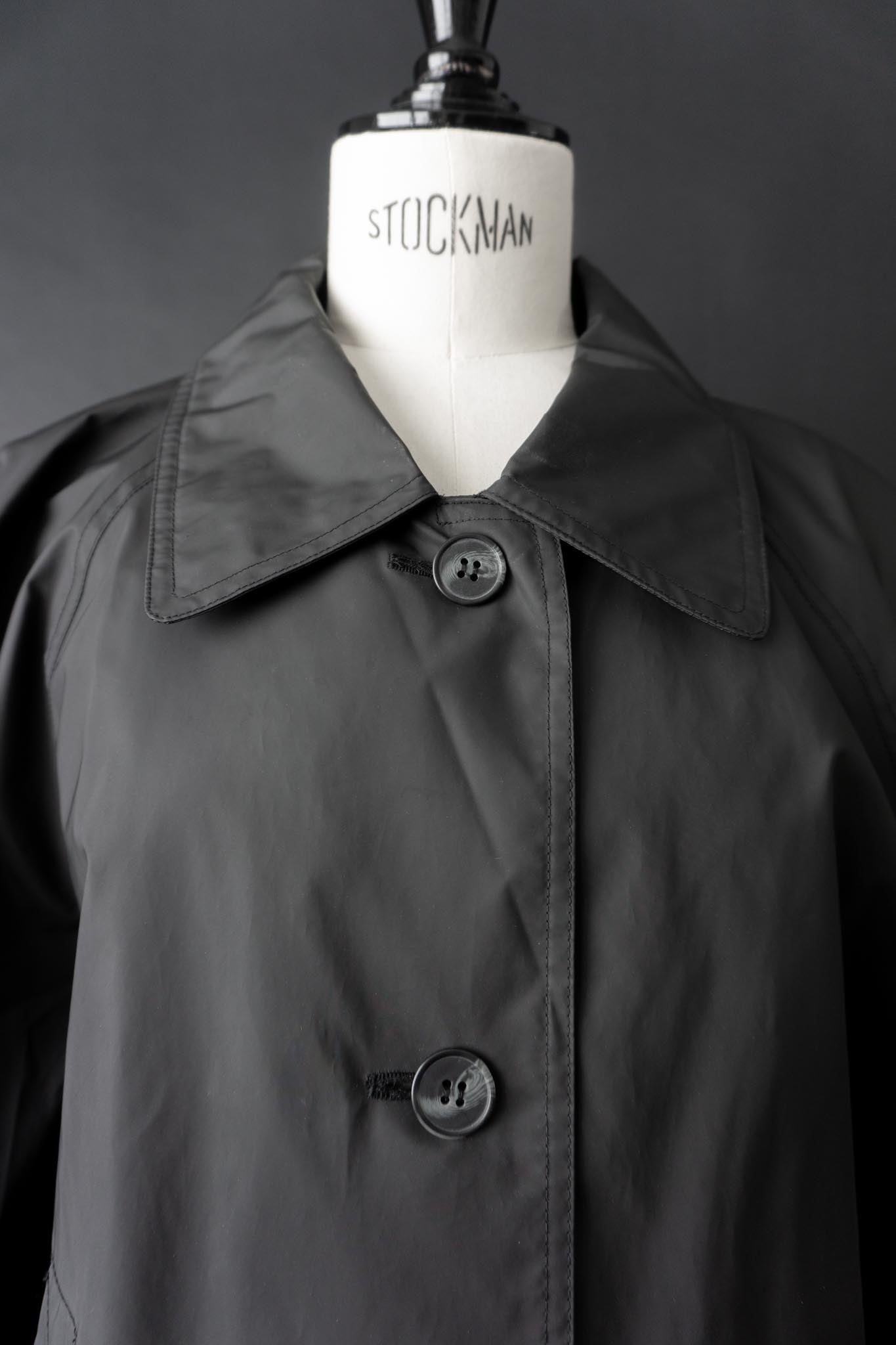 Vintage Regenmantel, Schwarz, Minimalistischer, M–L