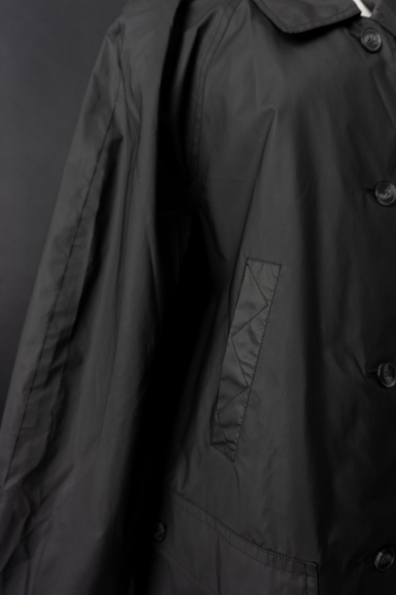 Vintage Regenmantel, Schwarz, Minimalistischer, M–L