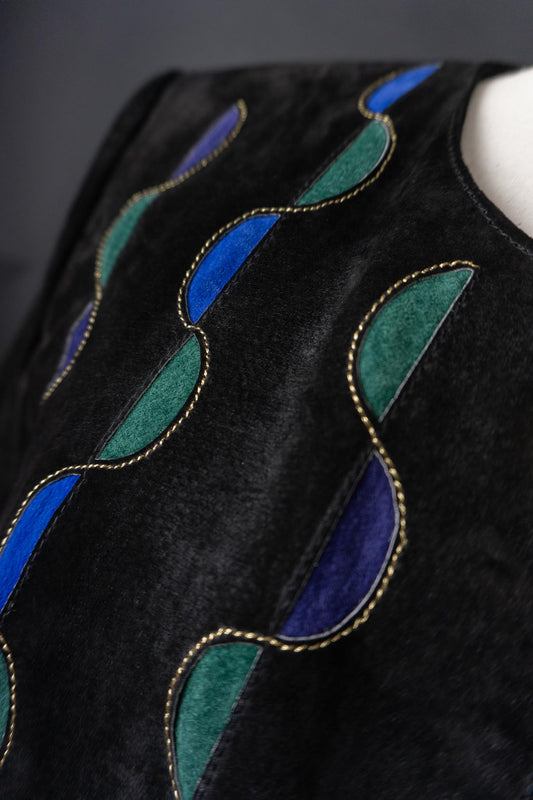 80s Deadstock Lederjacke, S–M