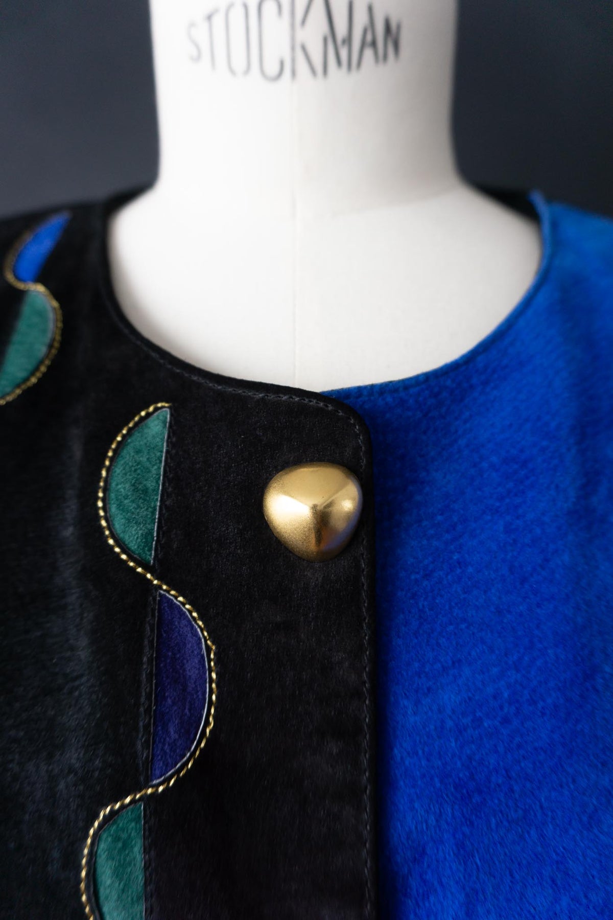 80s Deadstock Lederjacke, S–M