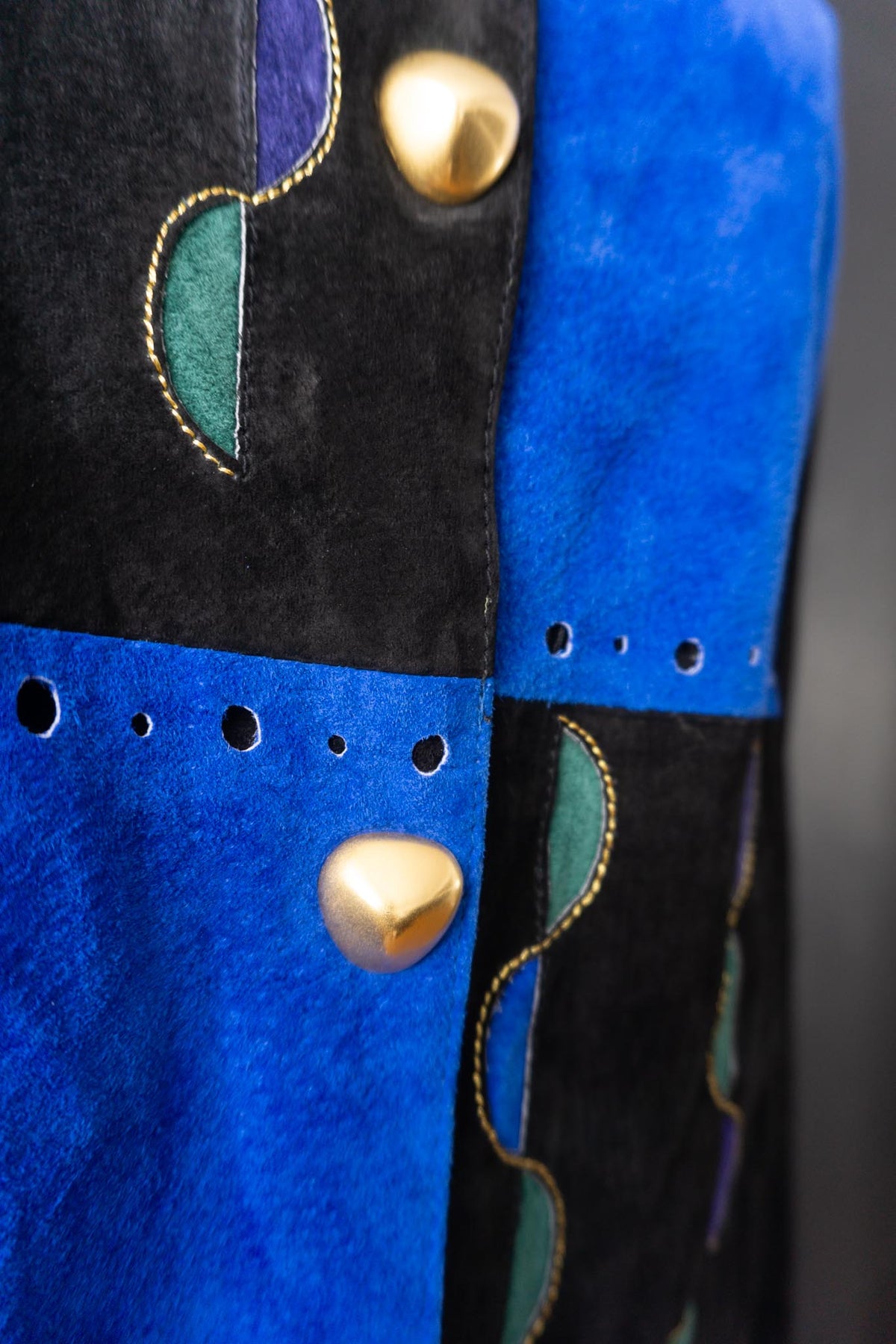 80s Deadstock Lederjacke, S–M