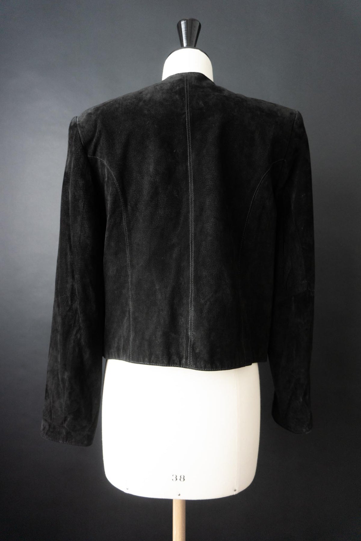 80s Deadstock Lederjacke, S–M