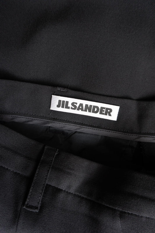 Vintage JIL SANDER 90s Midnight Black Trousers – Made in Italy, M theplaincircle vintage