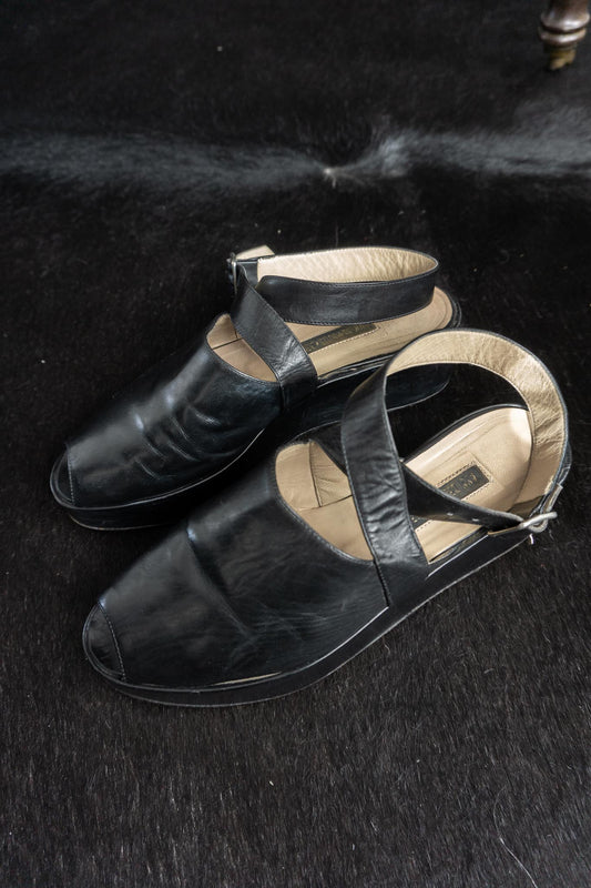 Vintage 90s Ann Demeulemeester Peep Toe Platforms, 38