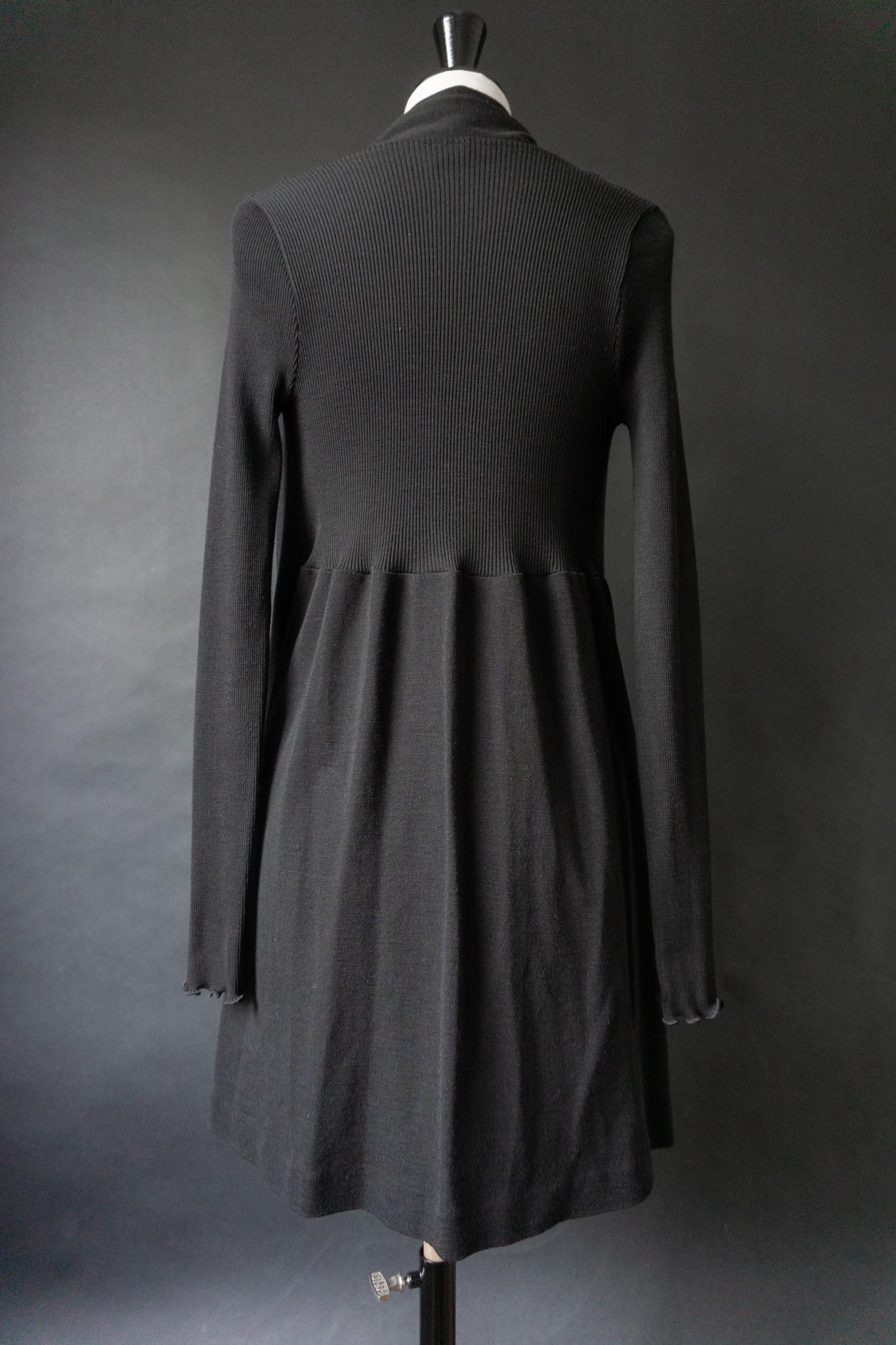 Vintage Cardigan, Wolle & Seide mit Schalkragen, XS–M
